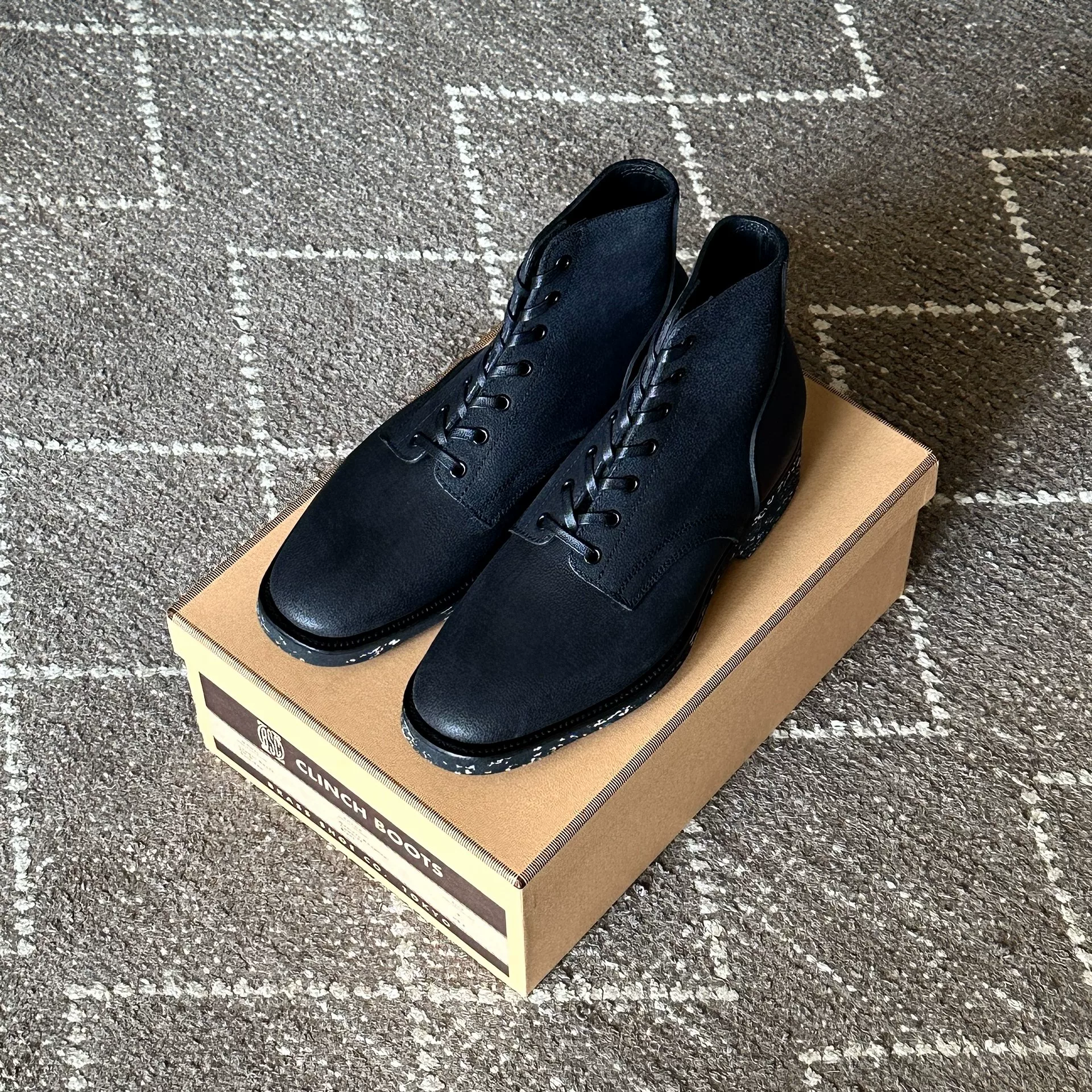 Clinch Yeager Gustave Black Boots