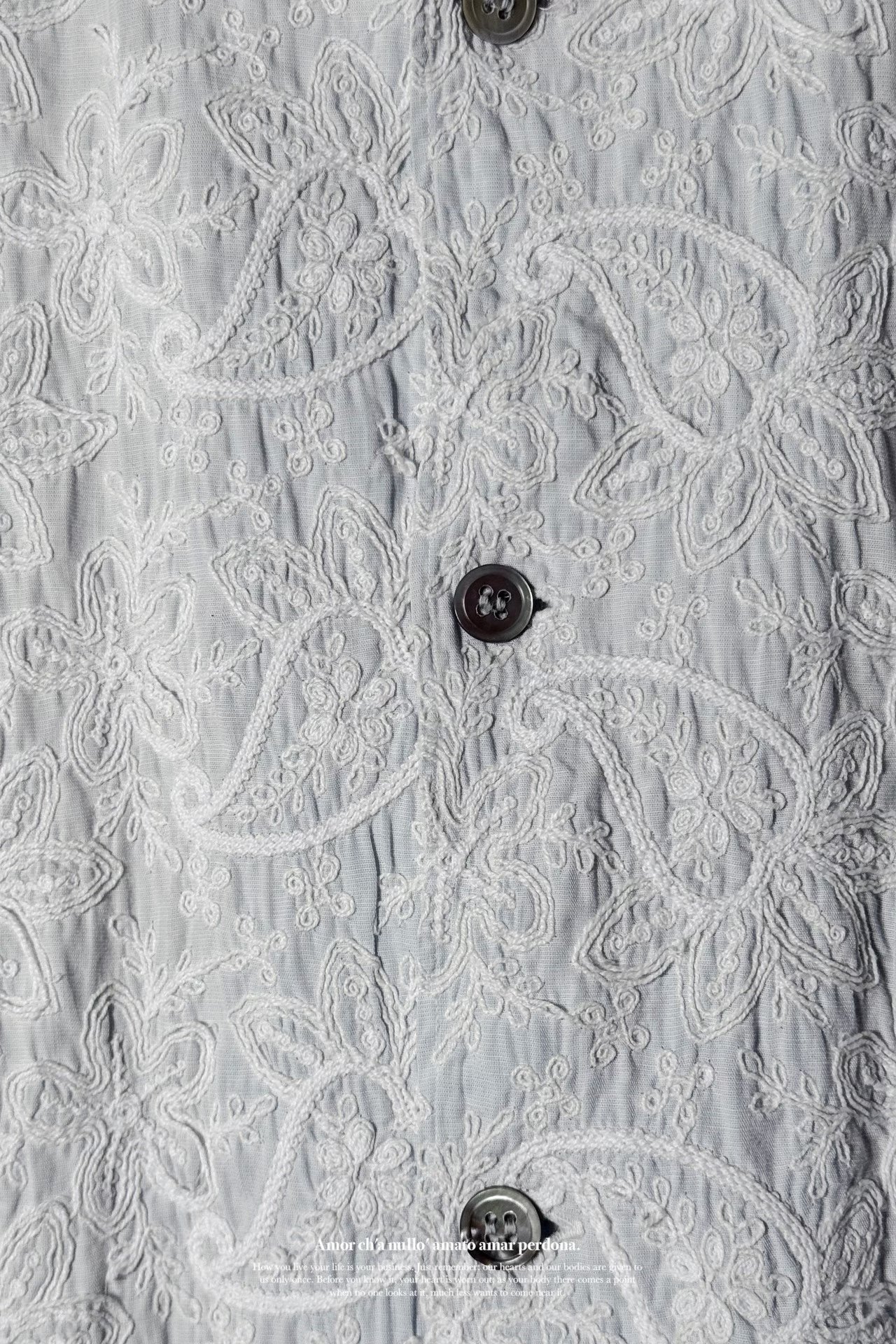 Yohji Yamamoto 94ss Paisley Embroidered Shirt — back