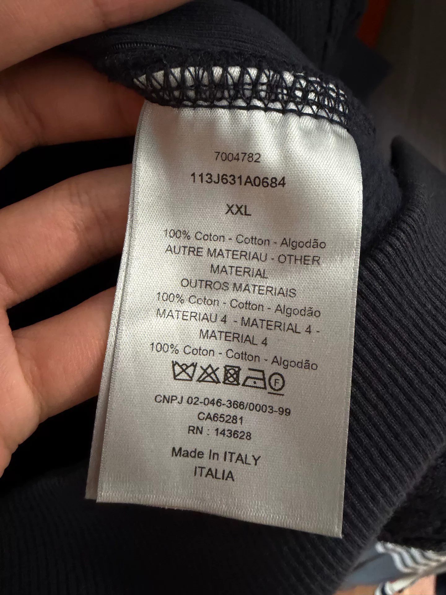 Dior Black Monogram Hoodie — back