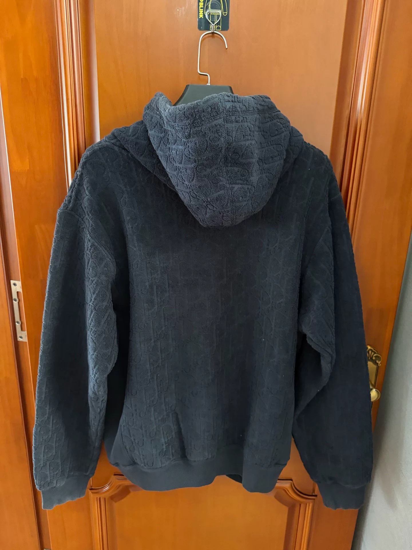 Dior Black Monogram Hoodie — front