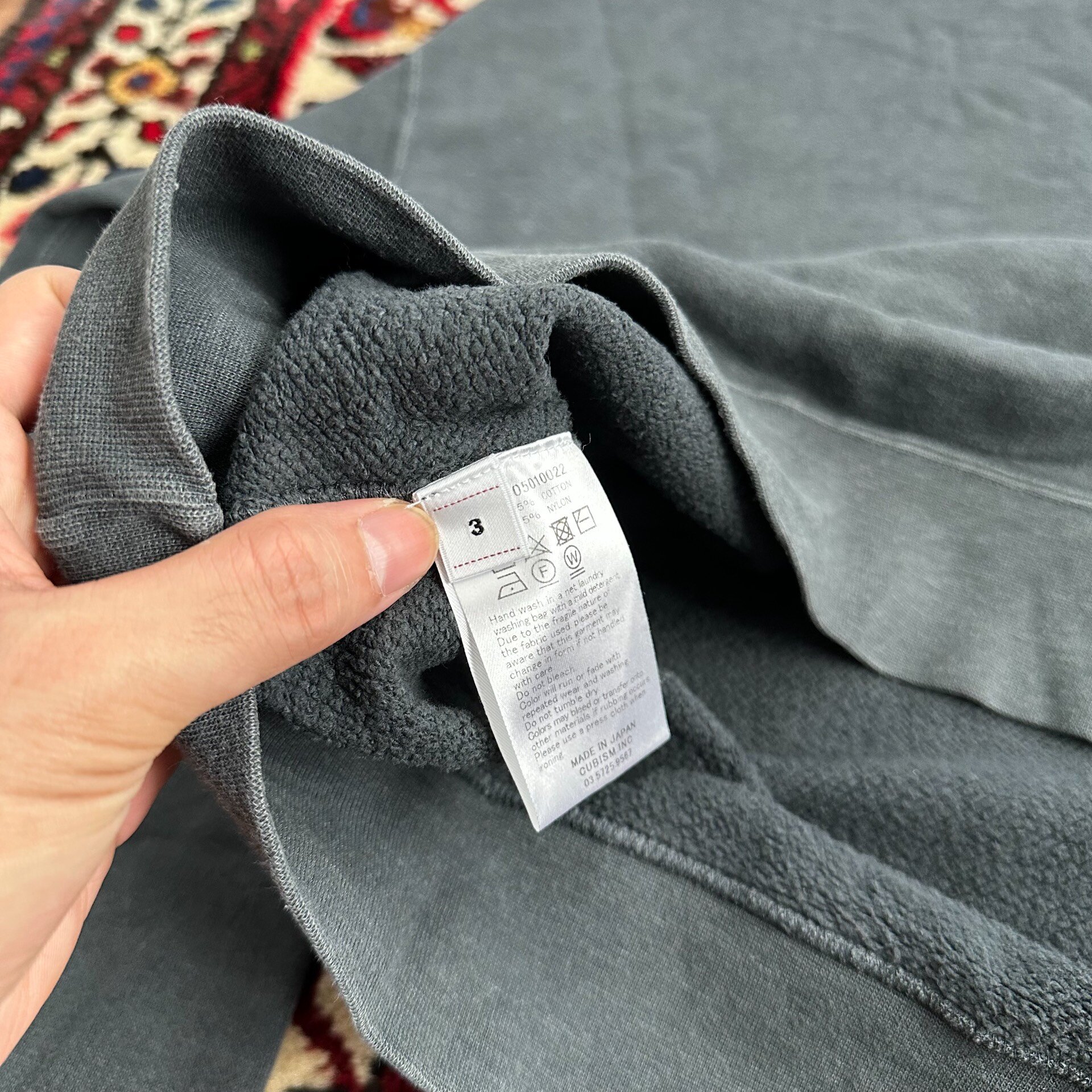 VISVIM 25SS JUMBO SB SWEAT — label