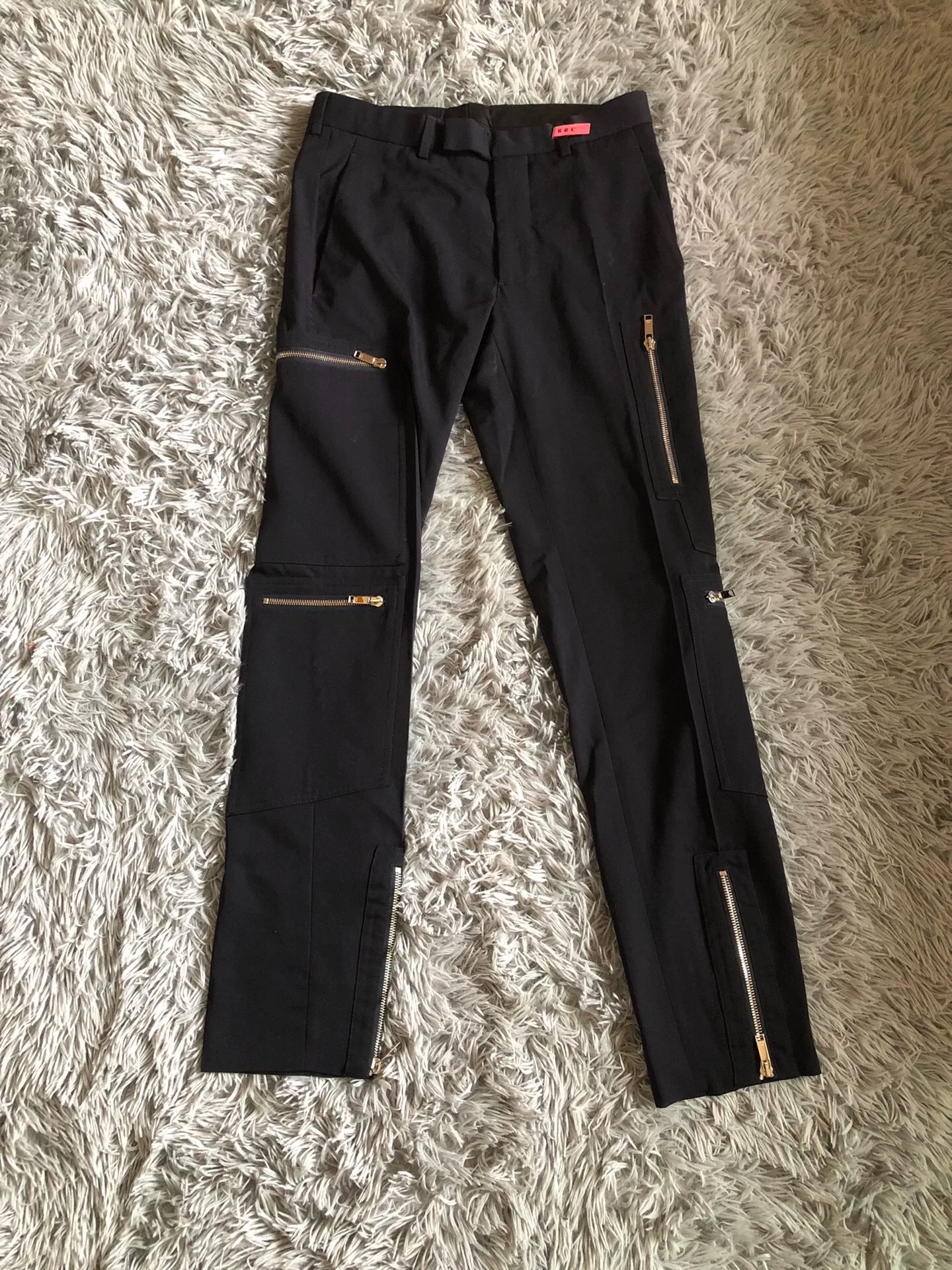 Dior Homme 6 Zip Wool Workwear Pants