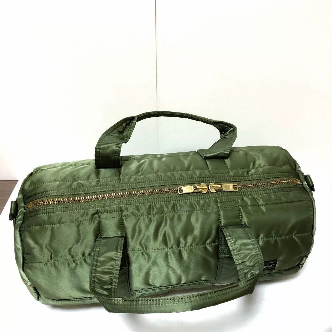 Porter Tanker Boston Bag S Green — label