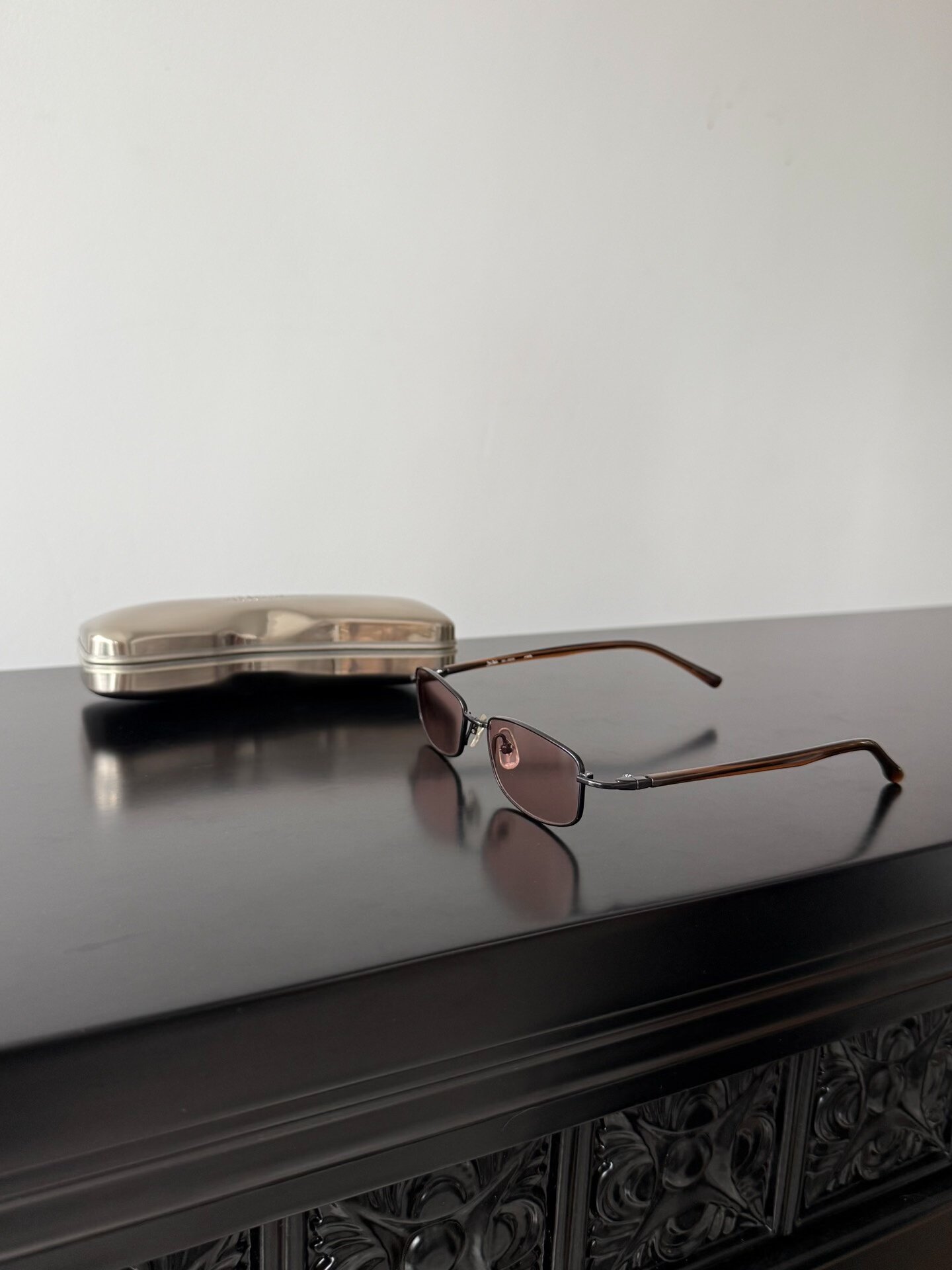 Jean Paul Gaultier Brown Sunglasses — front
