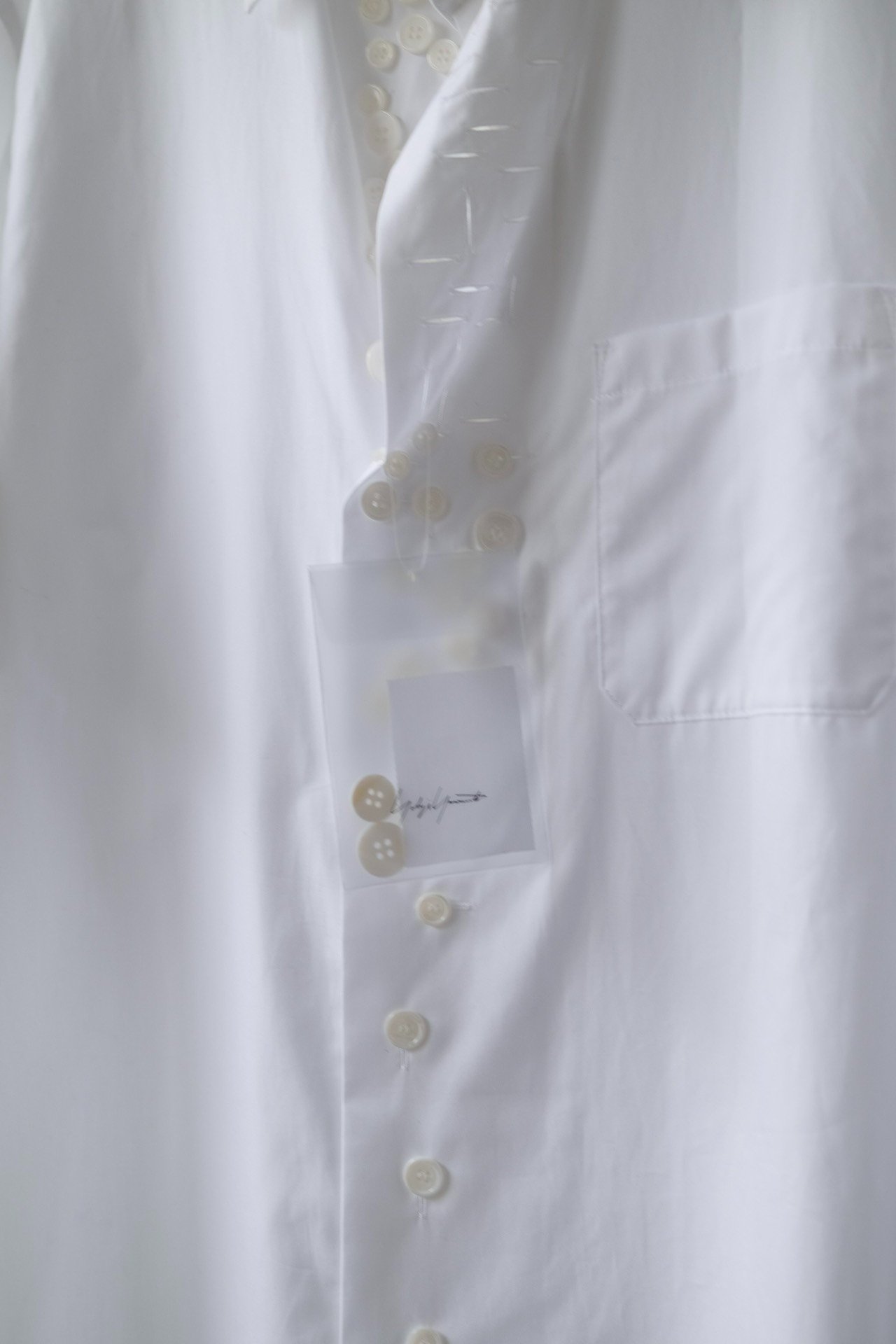 Yohji Yamamoto Pour Homme Short-Sleeve Shirt — label