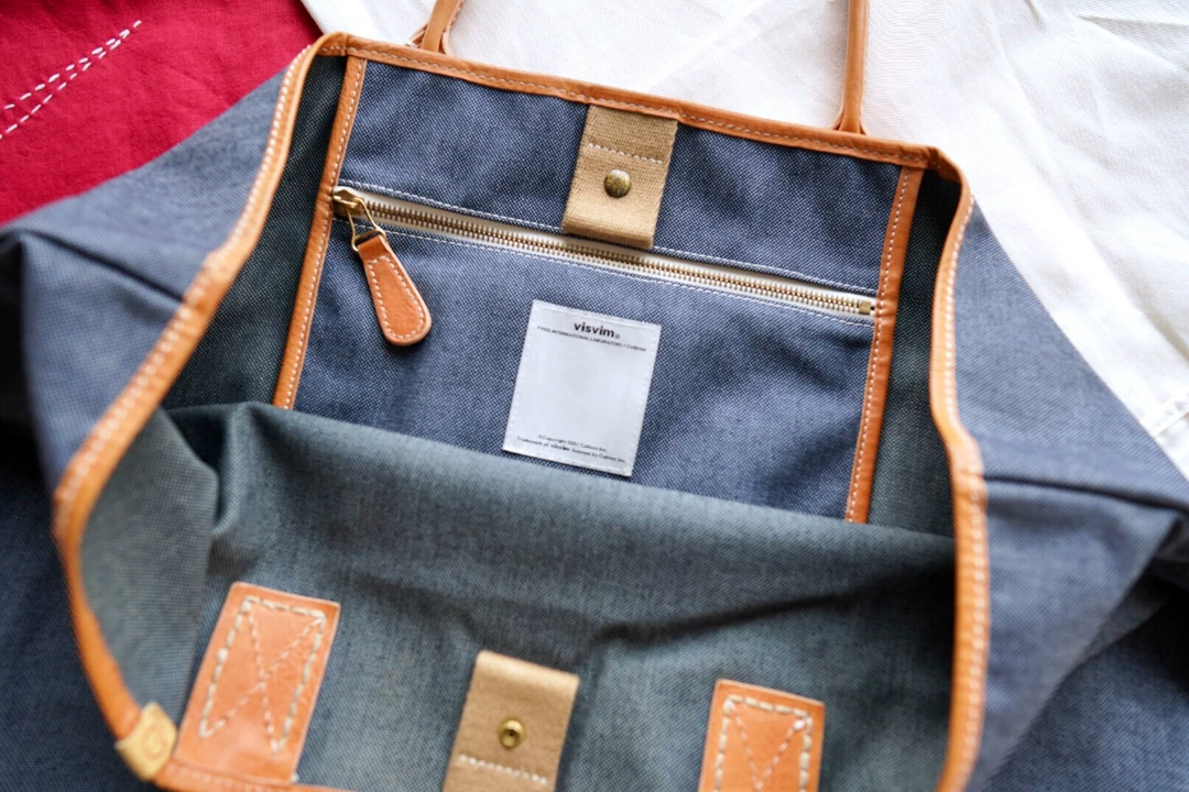 visvim Canvas Homer Tote Bag — label