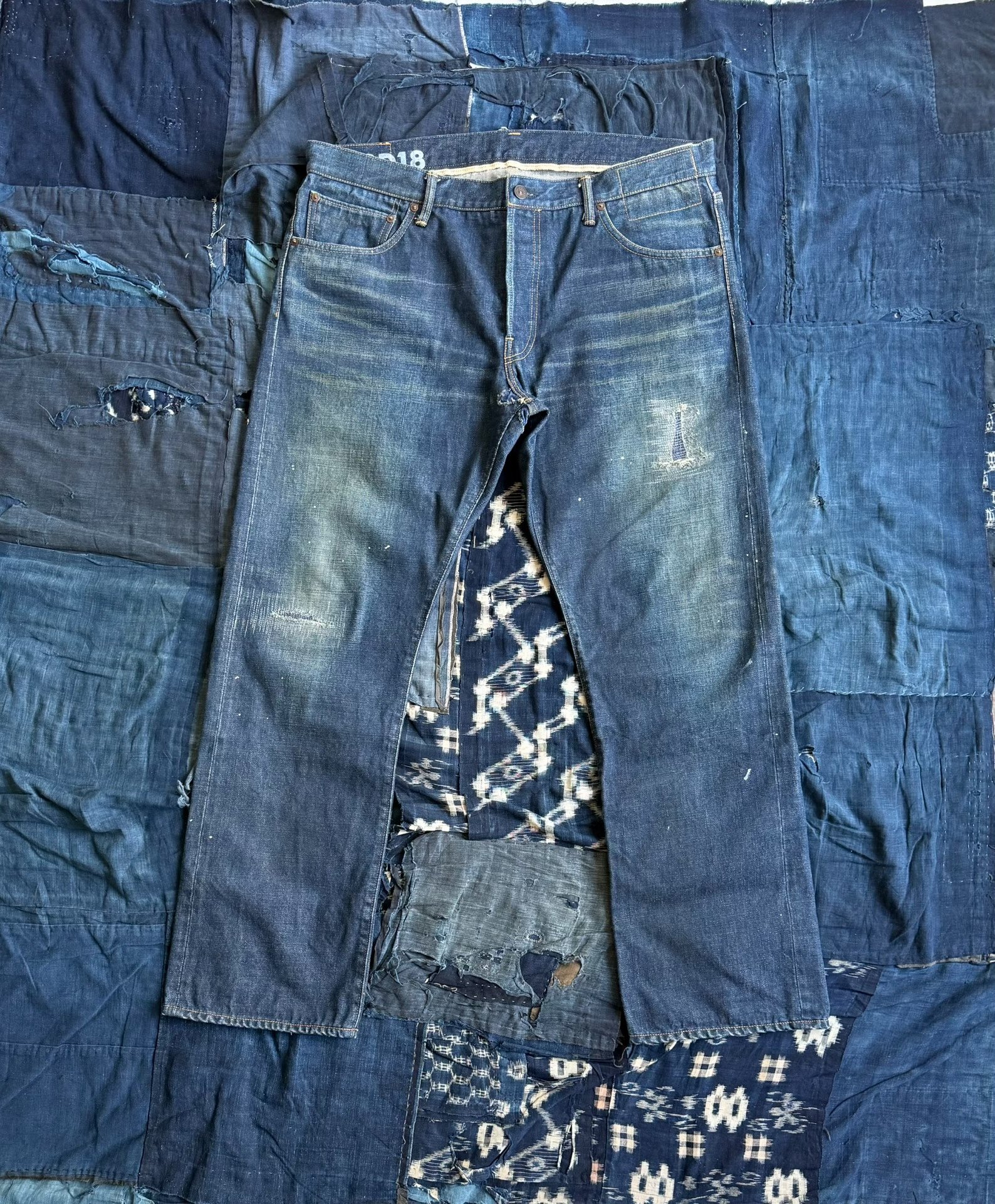 VISVIM 18SS SPOT SOCIAL SCULPTURE DENIM