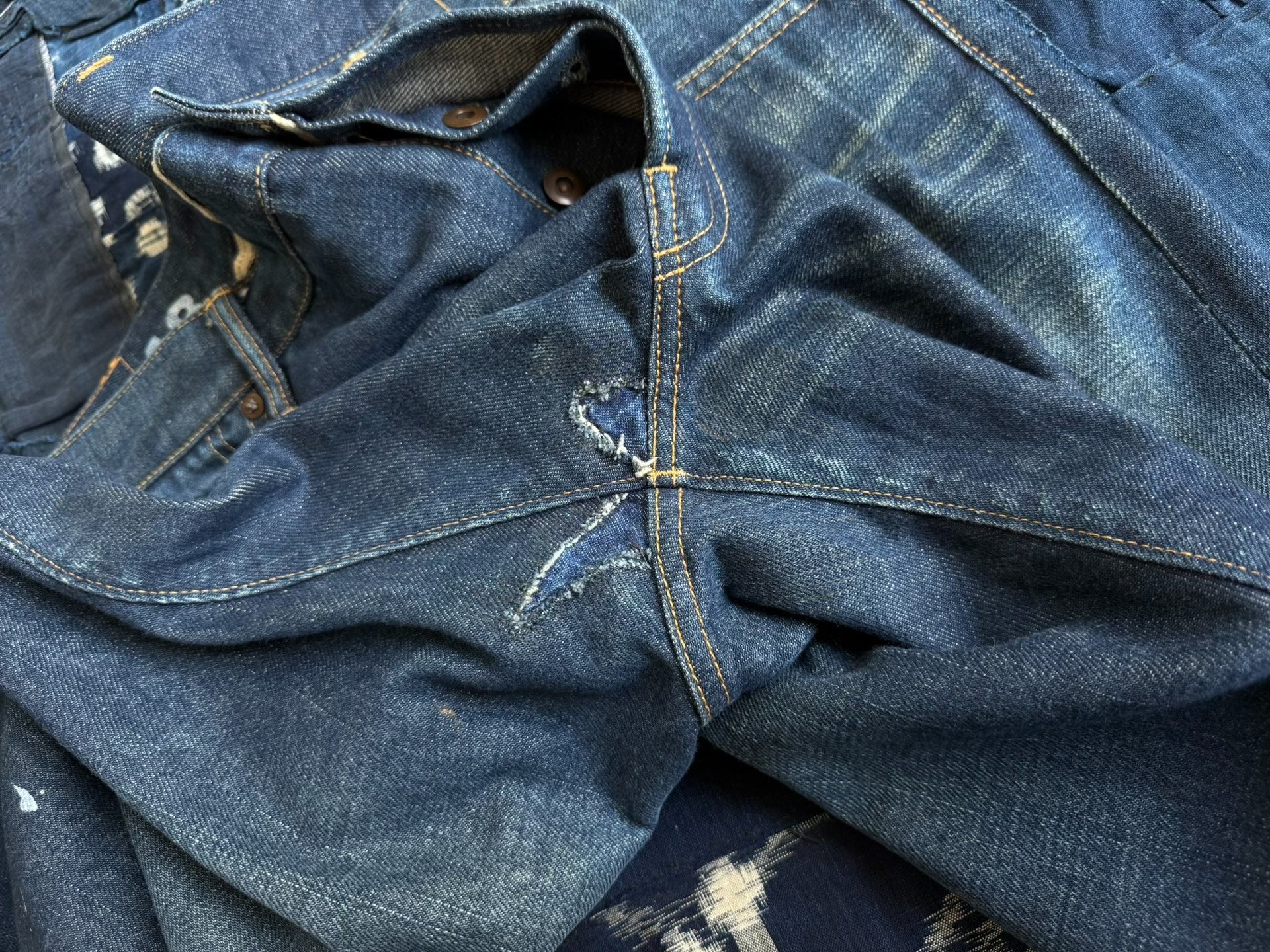 VISVIM 18SS SPOT SOCIAL SCULPTURE DENIM — label