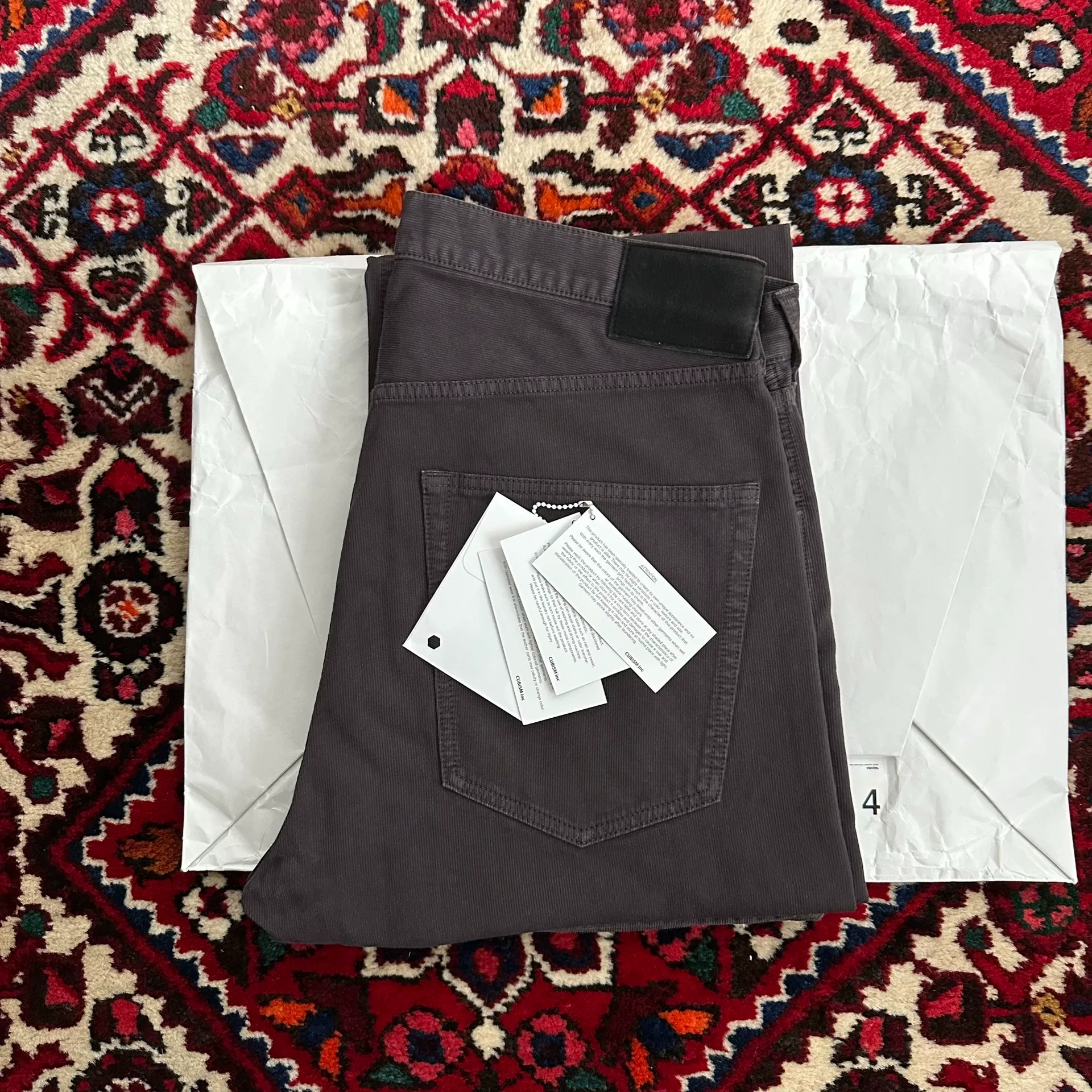 VISVIM FLUXUS 01 DMGD BLACK Pants