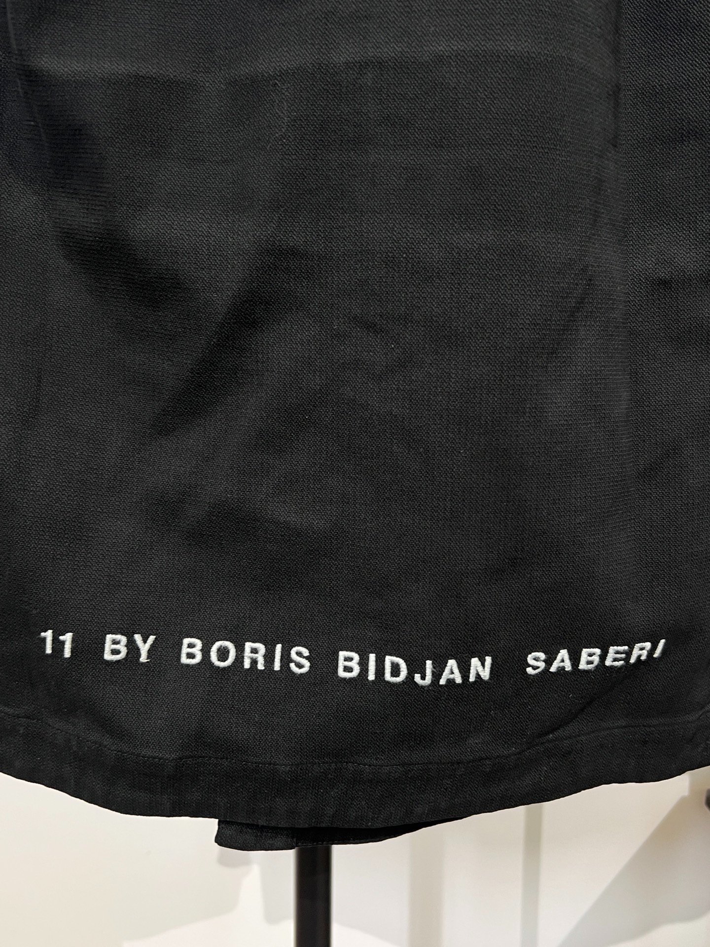 11 BY BORIS BIDJAN SABERI S3 Coat — label