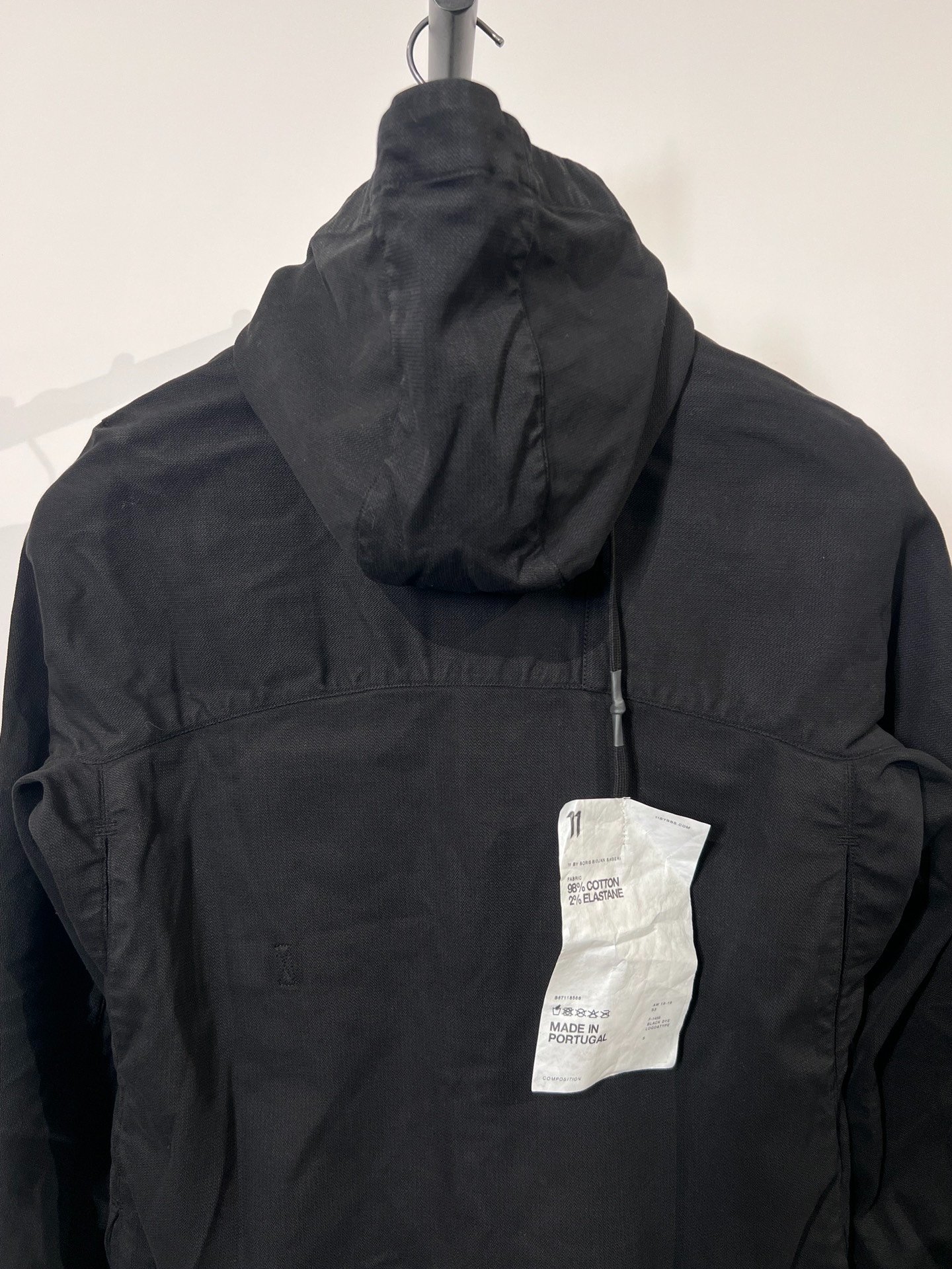 11 BY BORIS BIDJAN SABERI S3 Coat — back