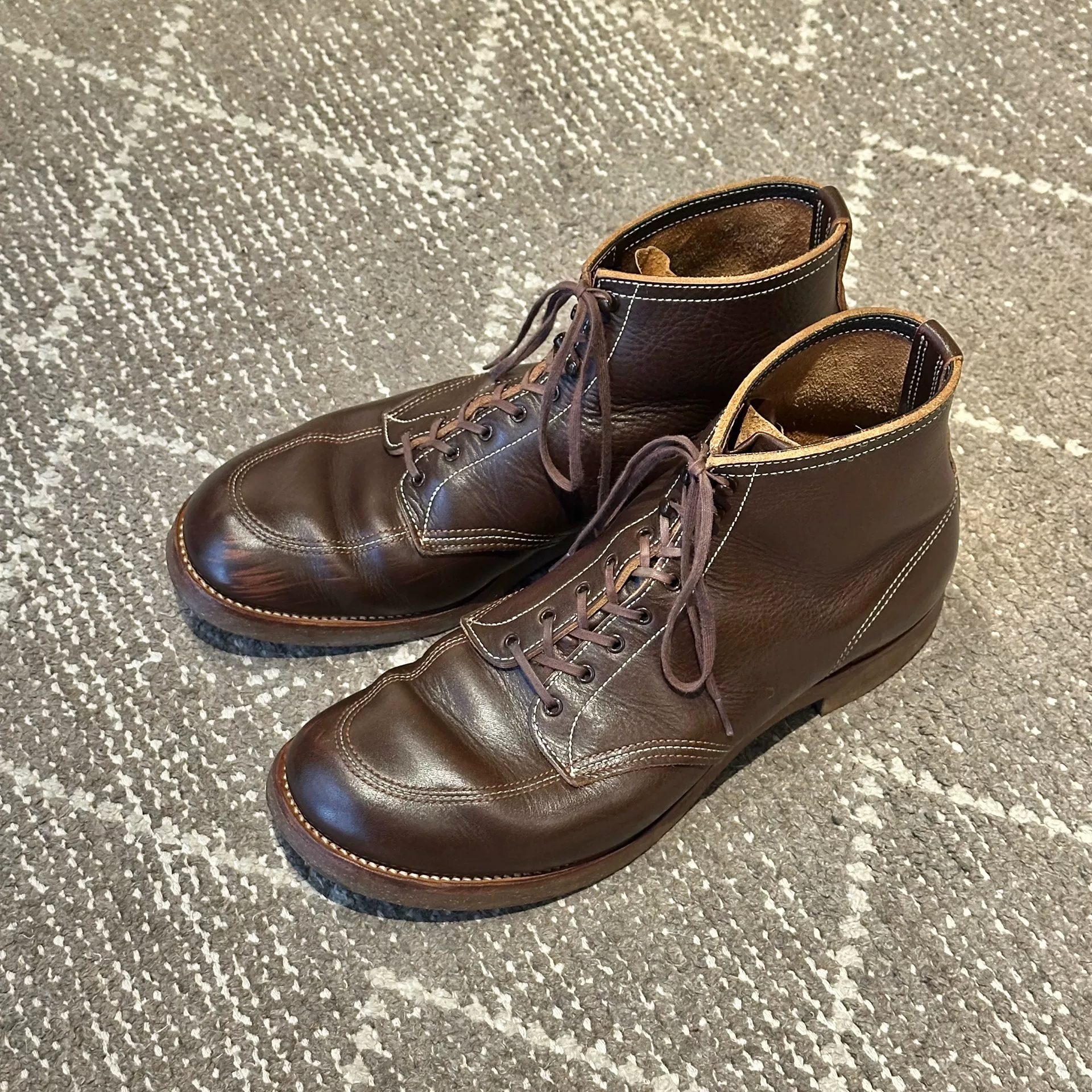 TWC Leather U-TIP Work Boots — back