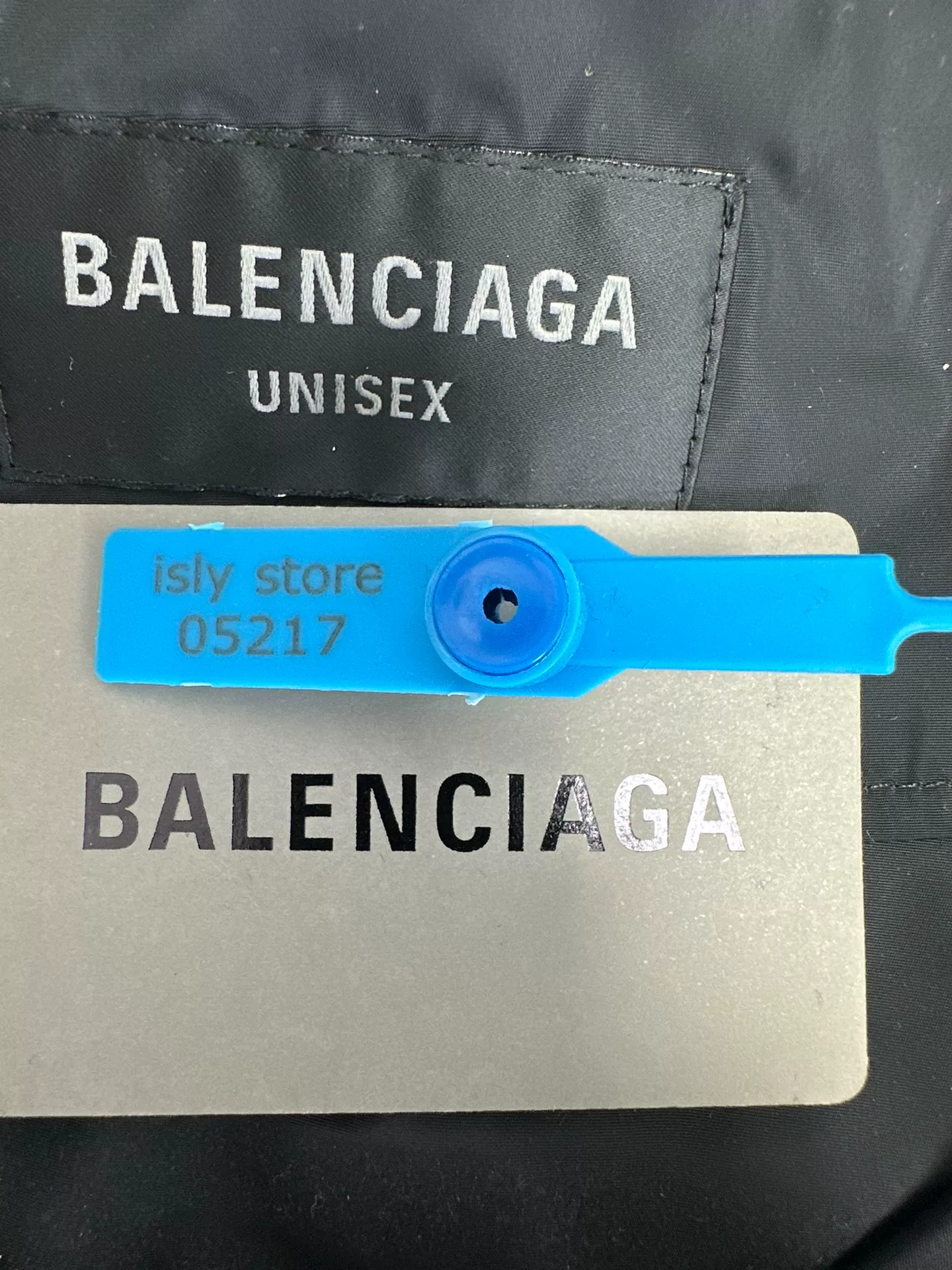 Balenciaga Black Hooded Button Jacket — back