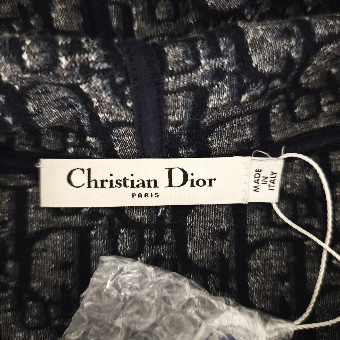 Dior Full Logo Print Dress — back