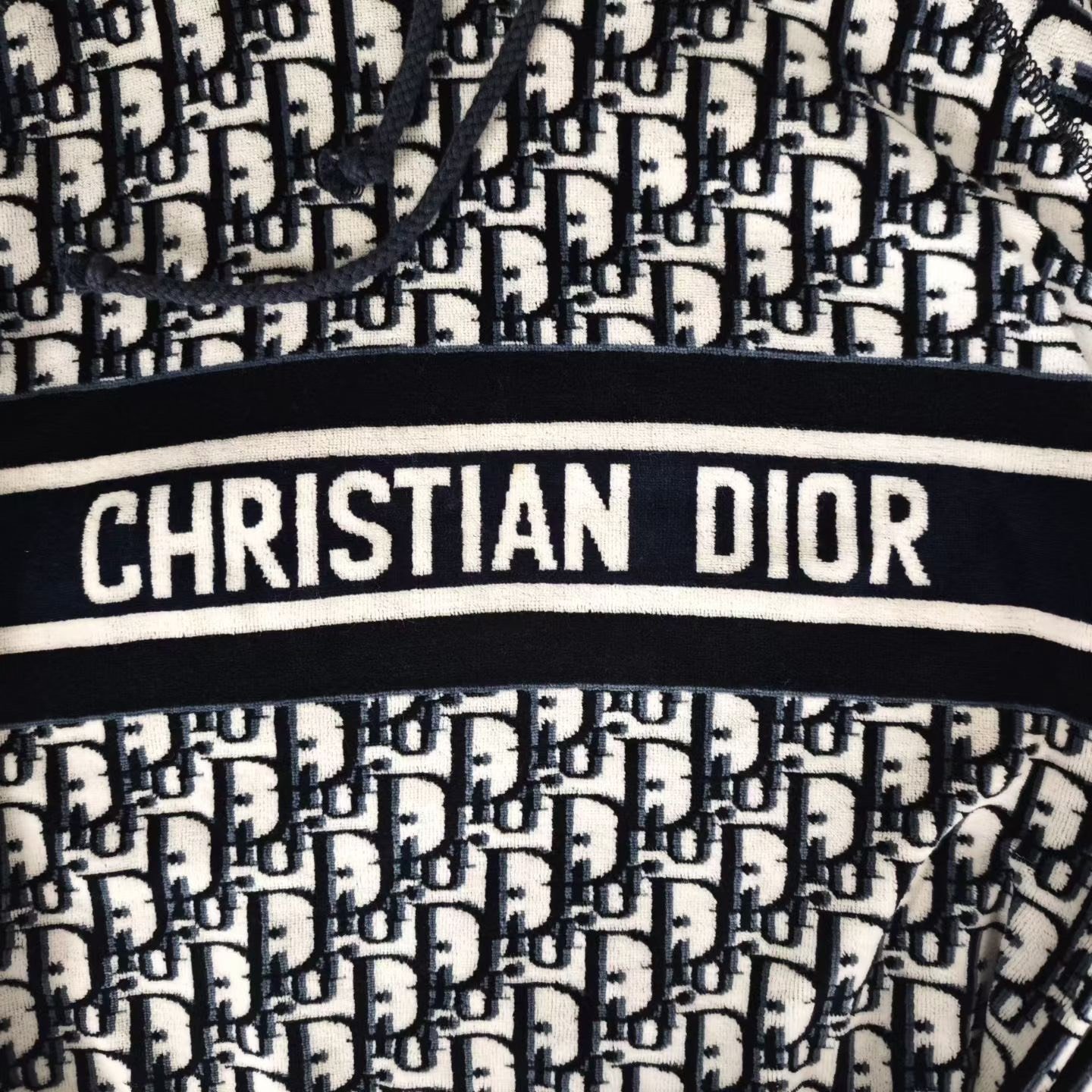 Dior Full Logo Print Dress — detail