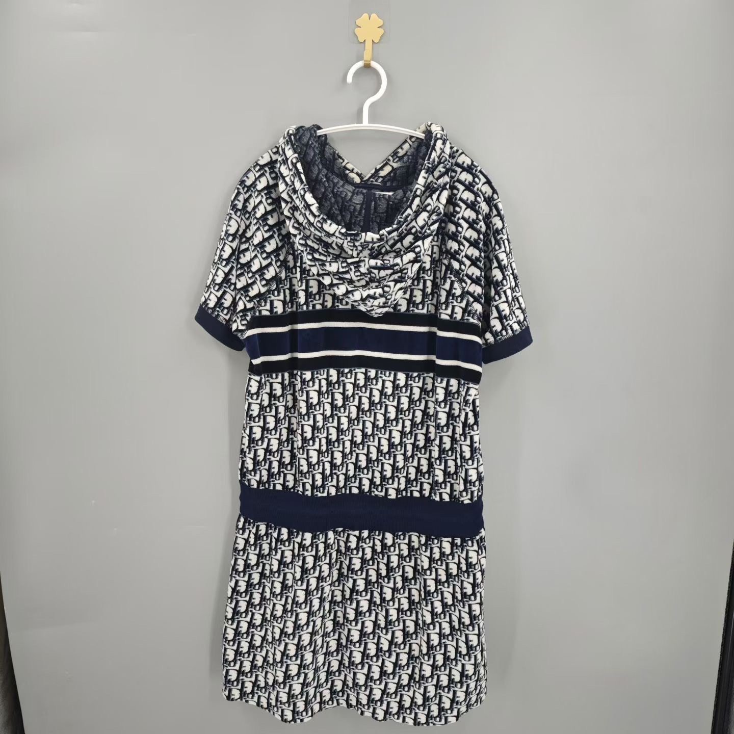 Dior Full Logo Print Dress — front