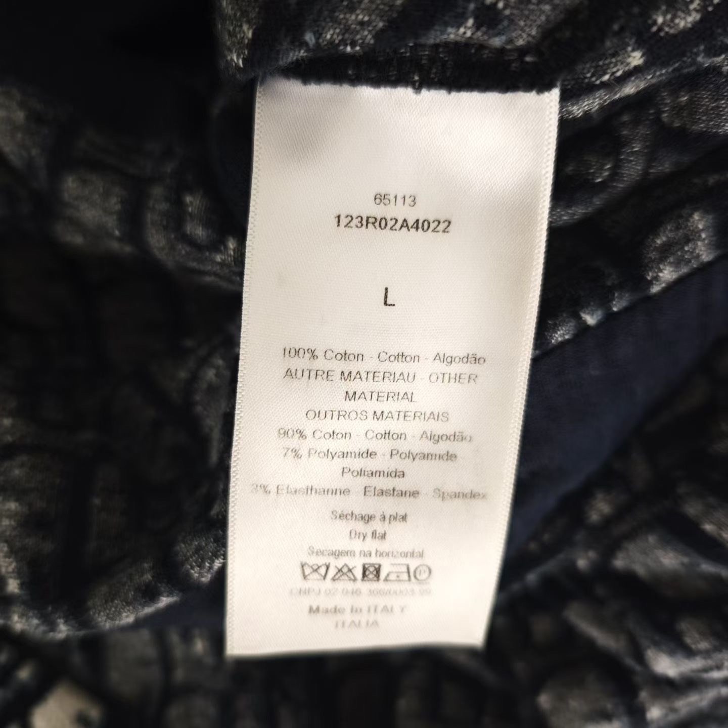 Dior Full Logo Print Dress — label