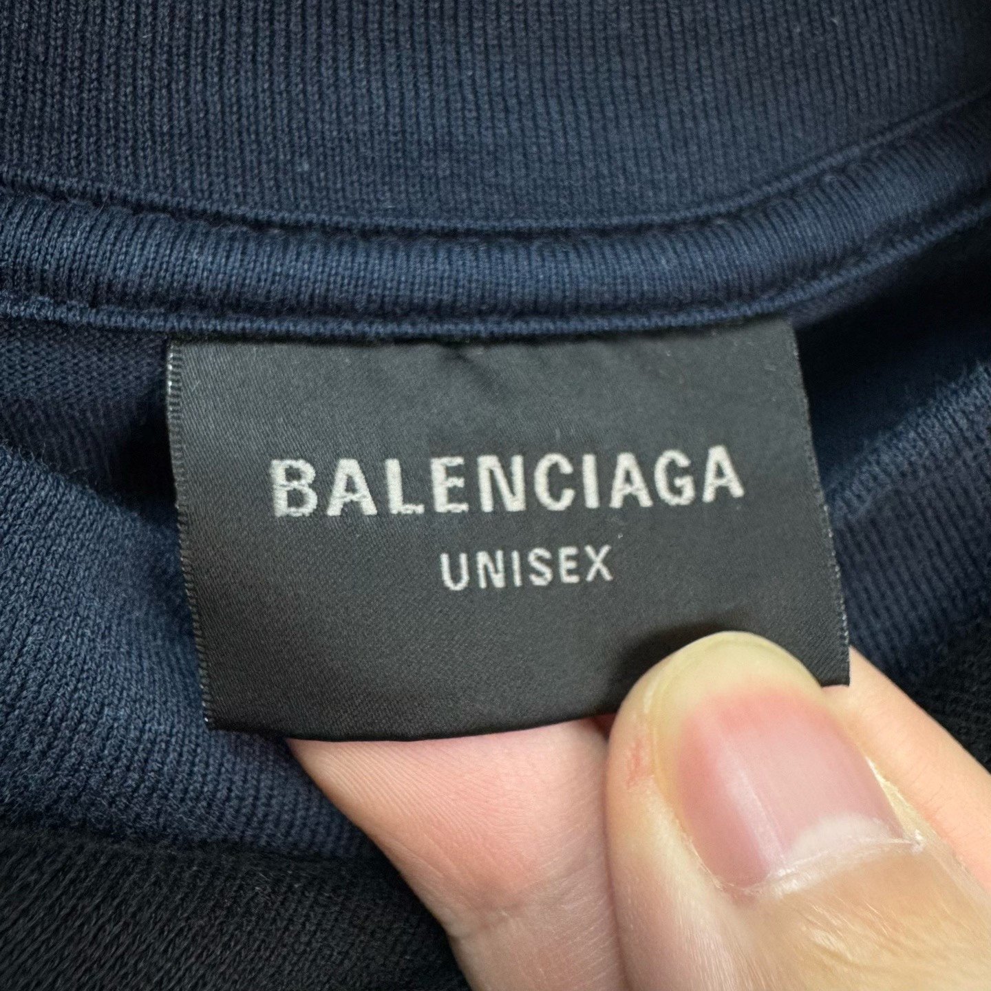 Balenciaga 22ss Oversized Fake Two-piece Hoodie — label