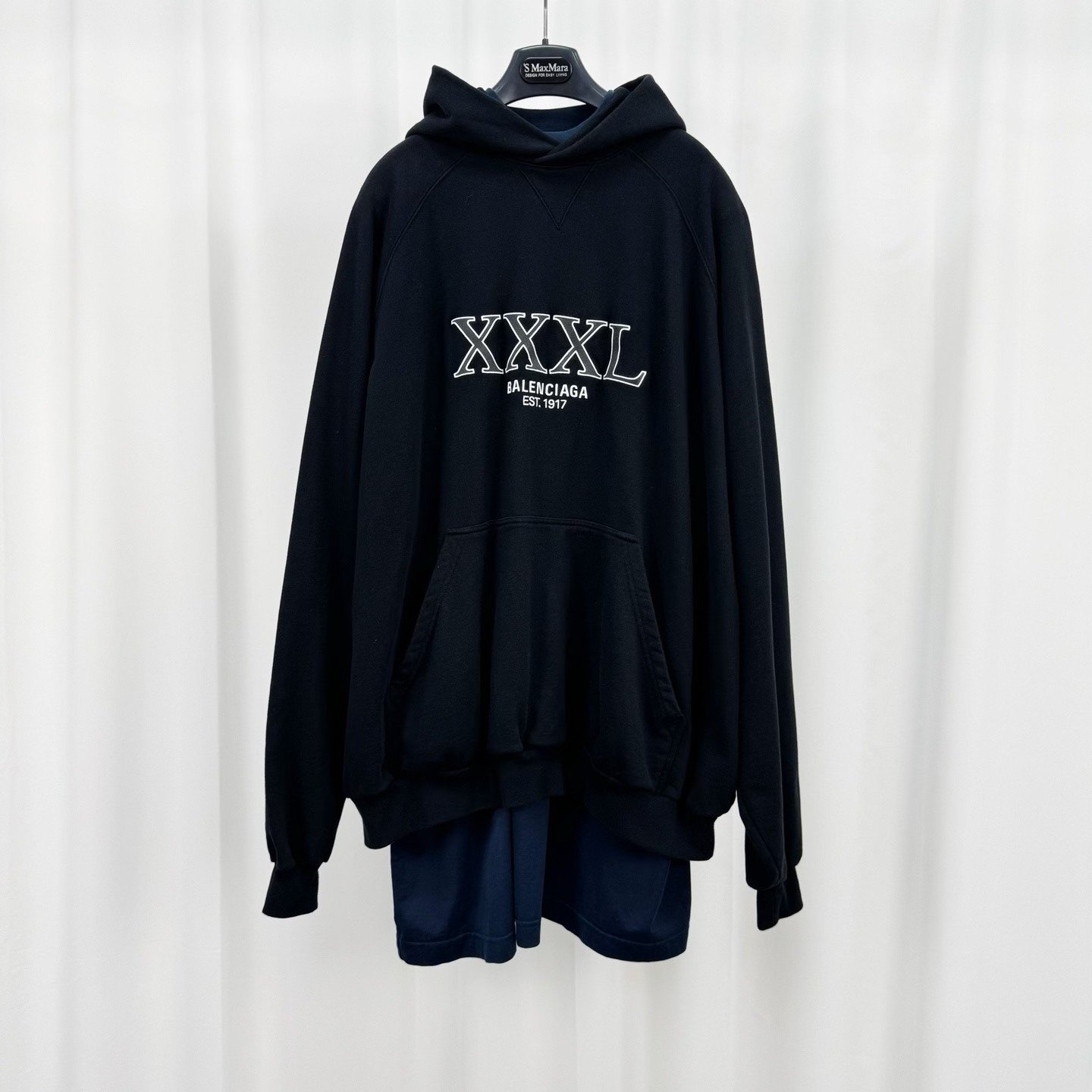 Balenciaga 22ss Oversized Fake Two-piece Hoodie