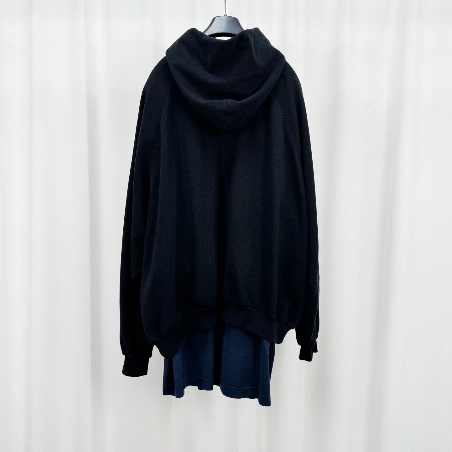 Balenciaga 22ss Oversized Fake Two-piece Hoodie — detail