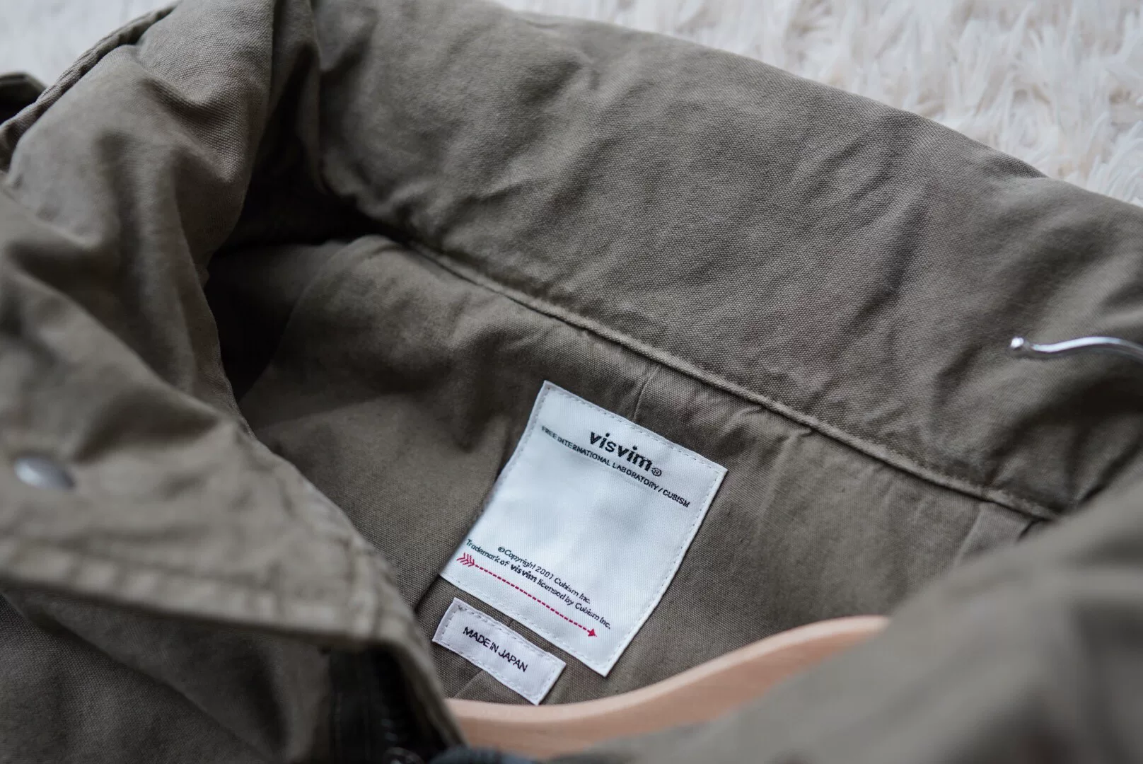 visvim bickle dmgd 20ss m65 jacket — detail