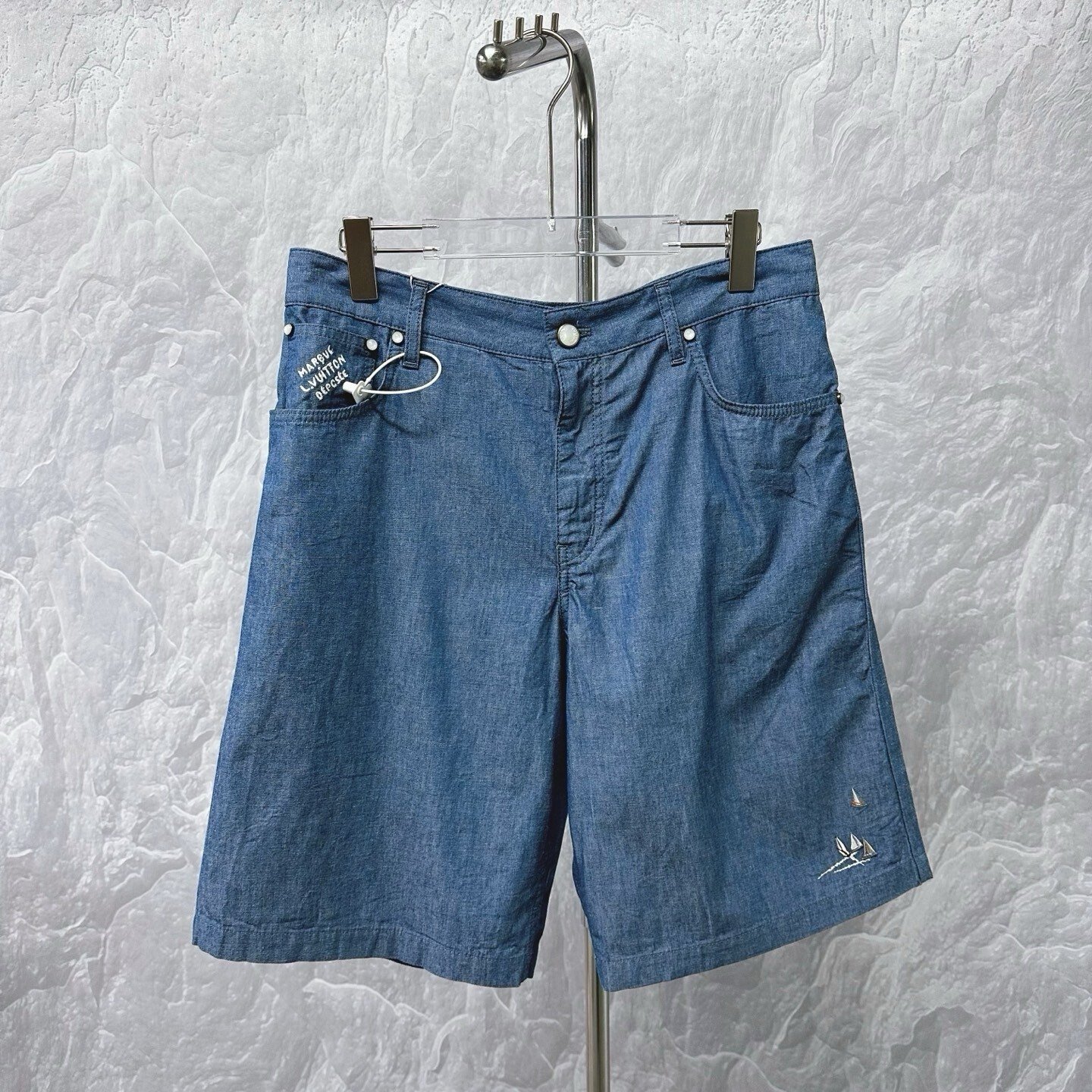 Louis Vuitton FW25 Embroidered Sailboat Shorts