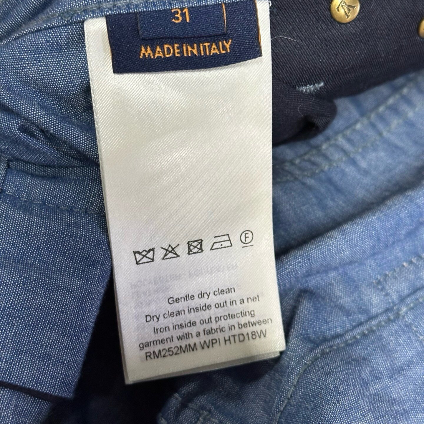 Louis Vuitton FW25 Embroidered Sailboat Shorts — label