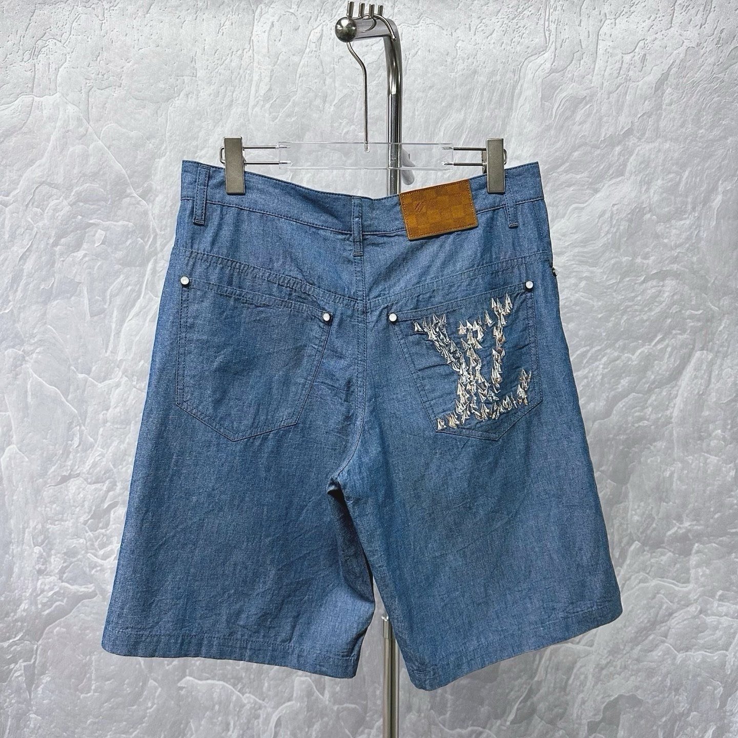 Louis Vuitton FW25 Embroidered Sailboat Shorts — back