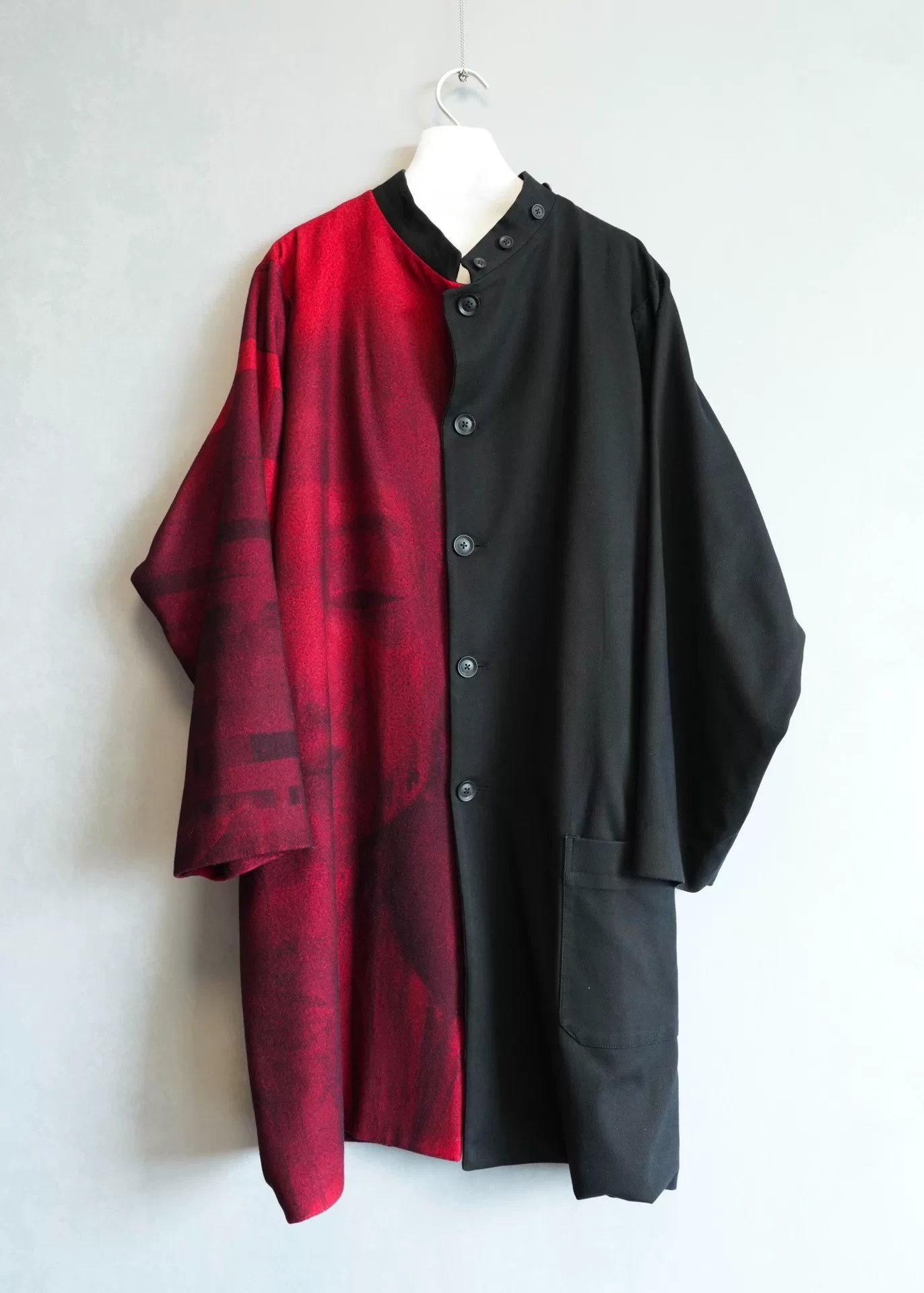 Yohji Yamamoto 18AW Red Black Coat — front