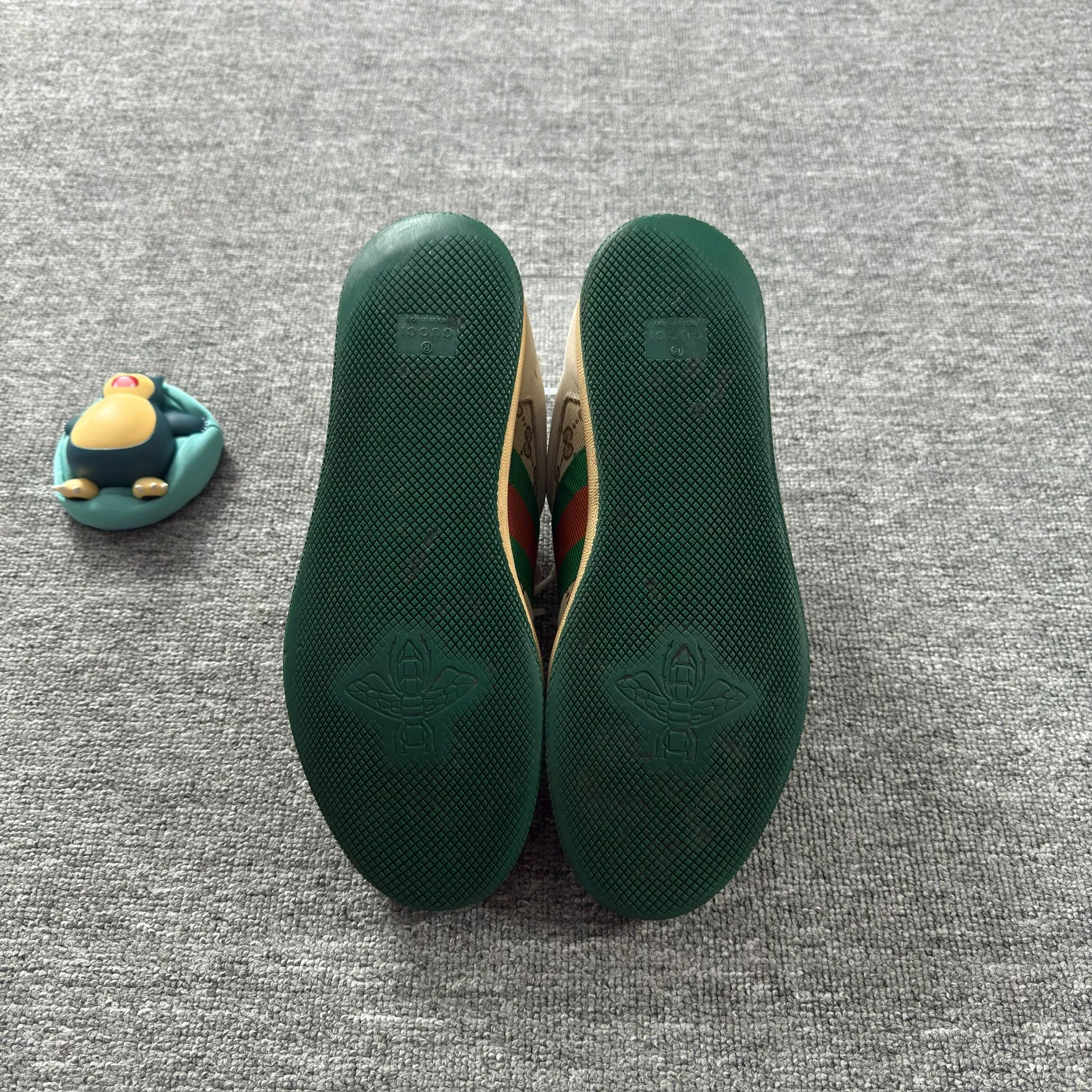 Gucci Green Beige GG Sneakers — back