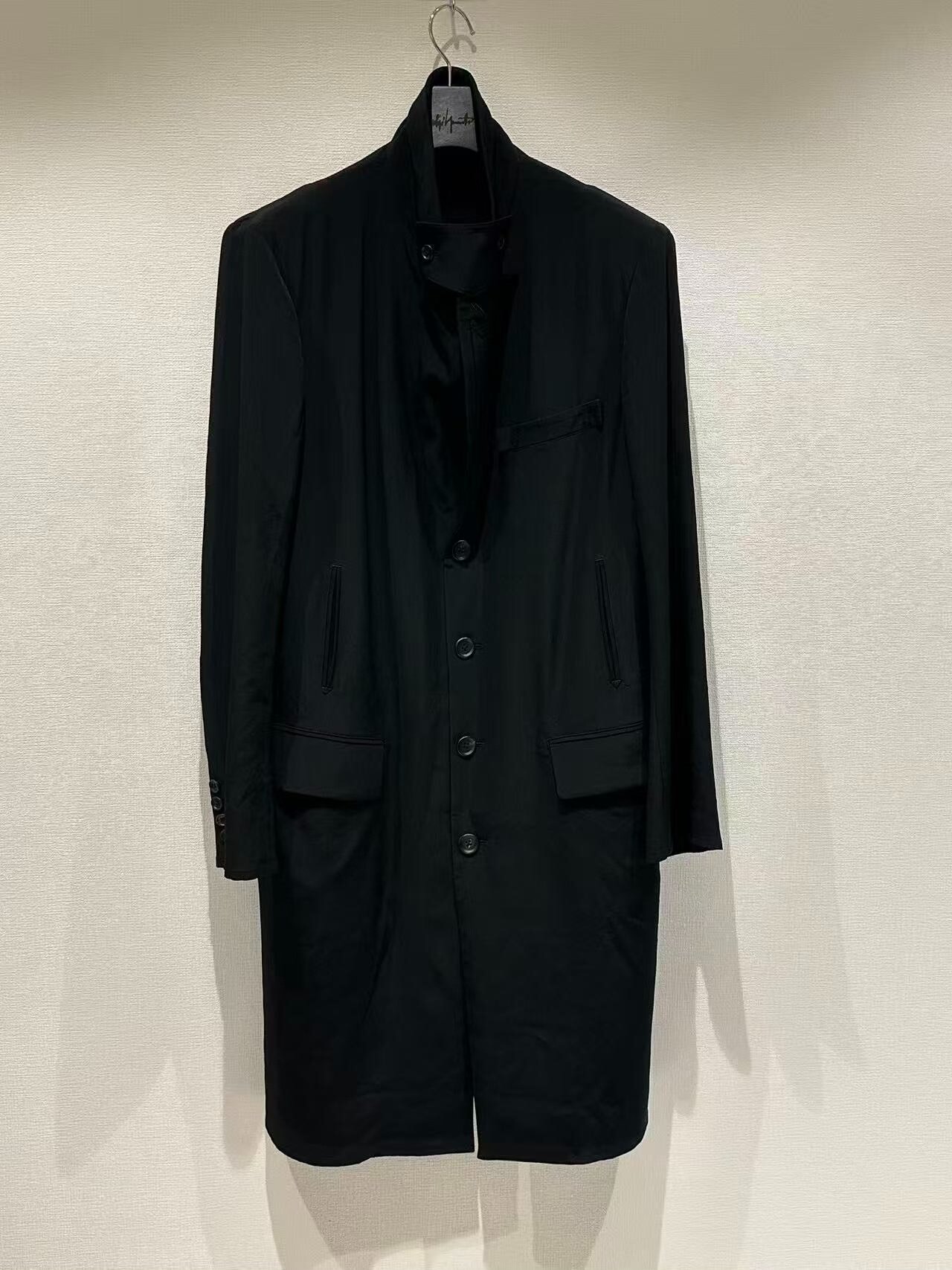 Yohji Yamamoto 26ss Triacetate Long Jacket — front