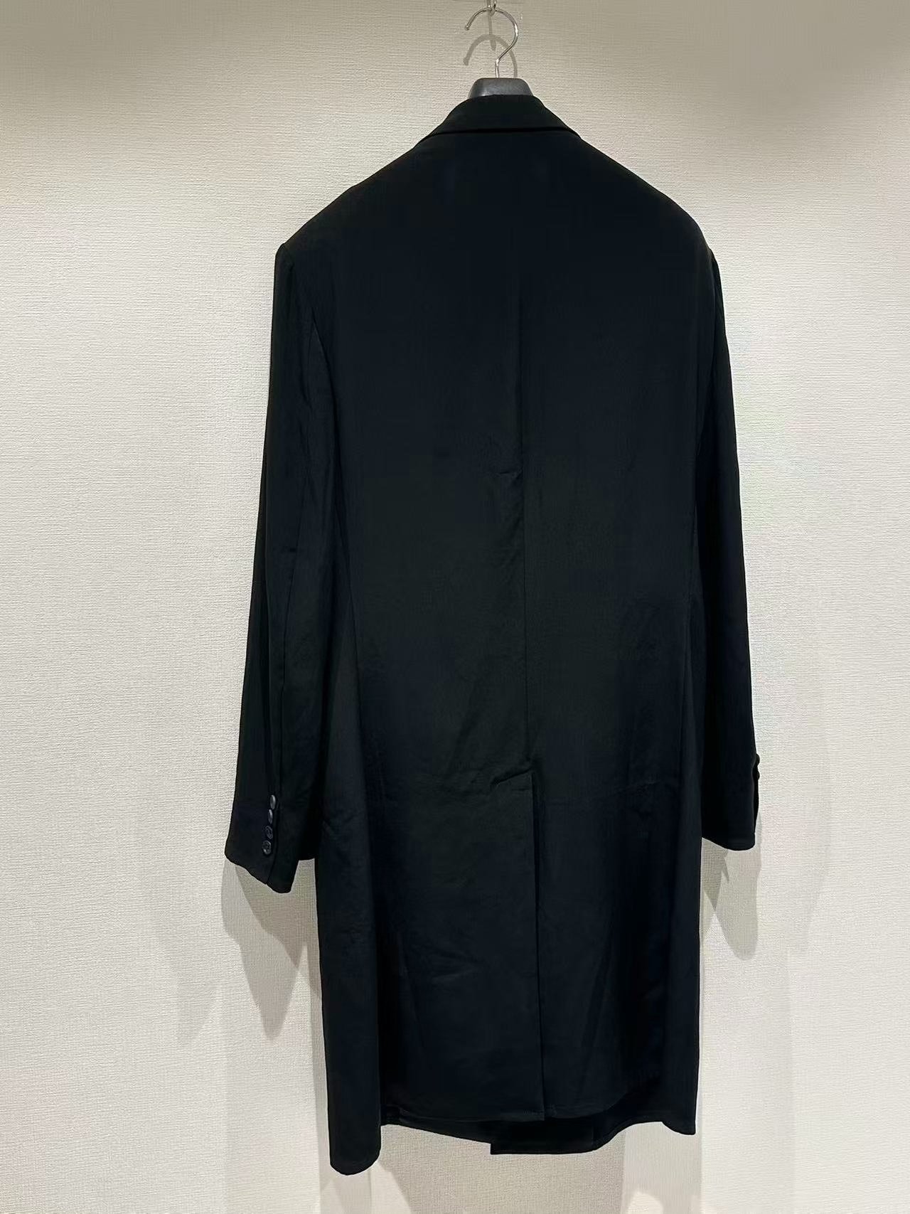 Yohji Yamamoto 26ss Triacetate Long Jacket — detail
