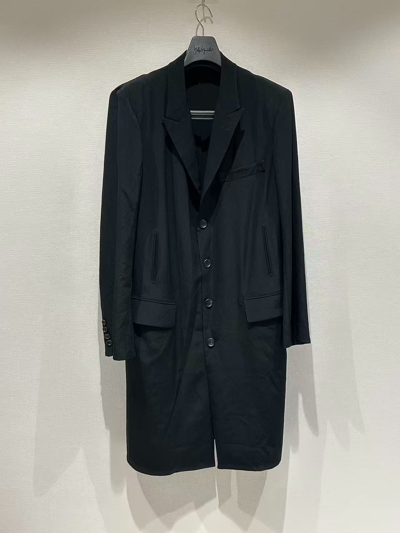Yohji Yamamoto 26ss Triacetate Long Jacket