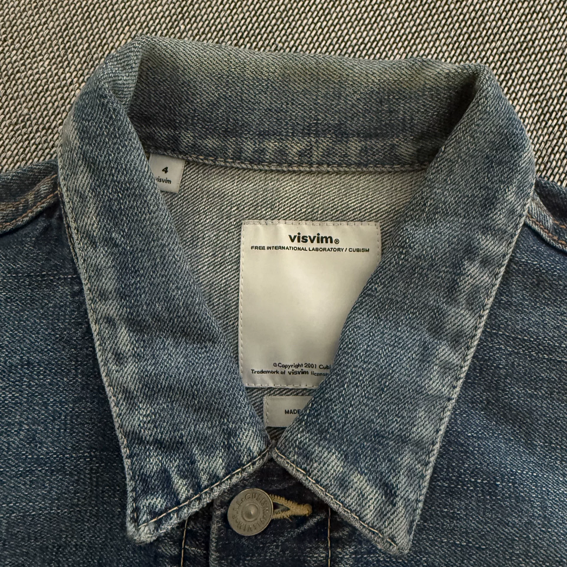 Visvim101 14aw Type 2 Denim Jacket — detail