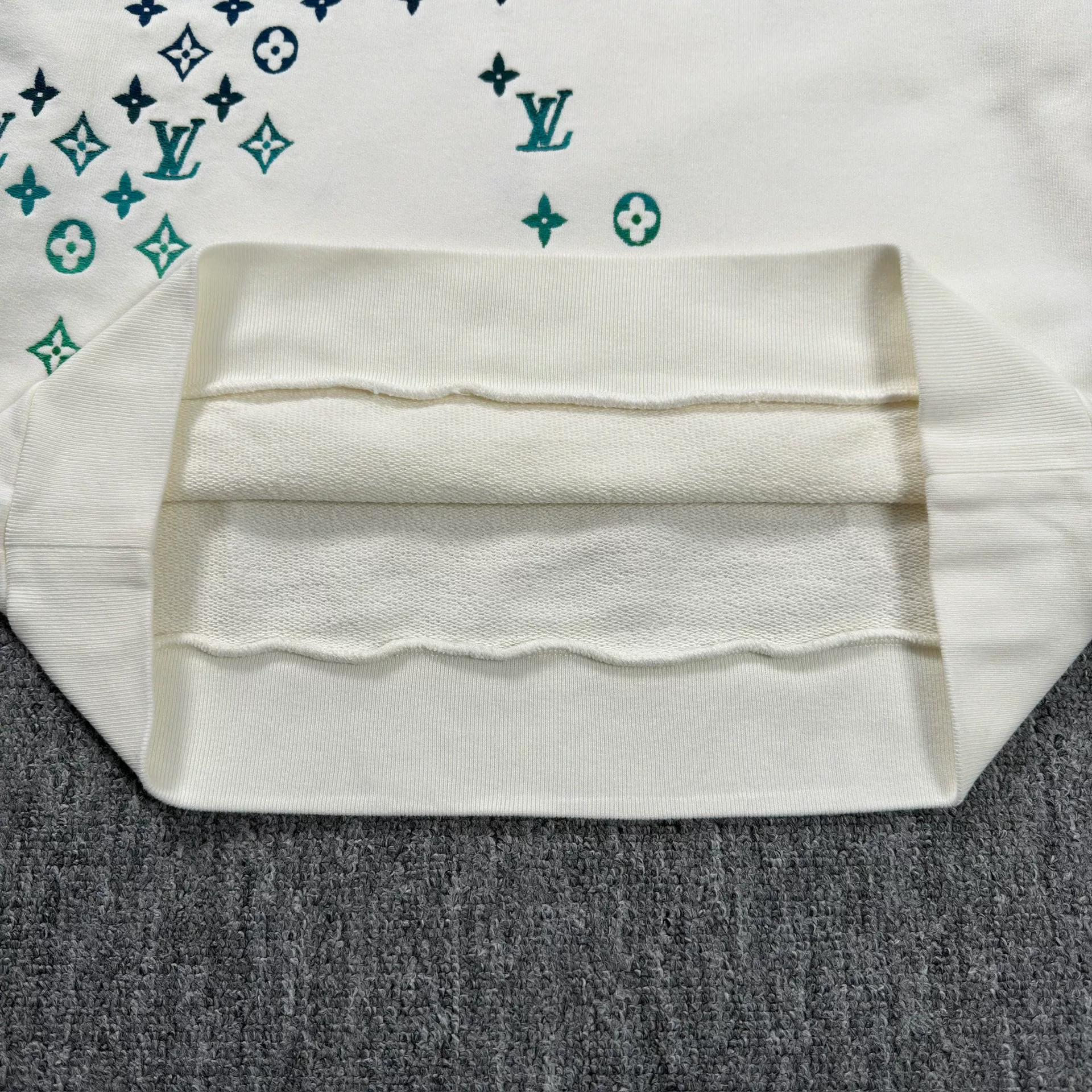 Louis Vuitton Monogram Print Sweatshirt — label