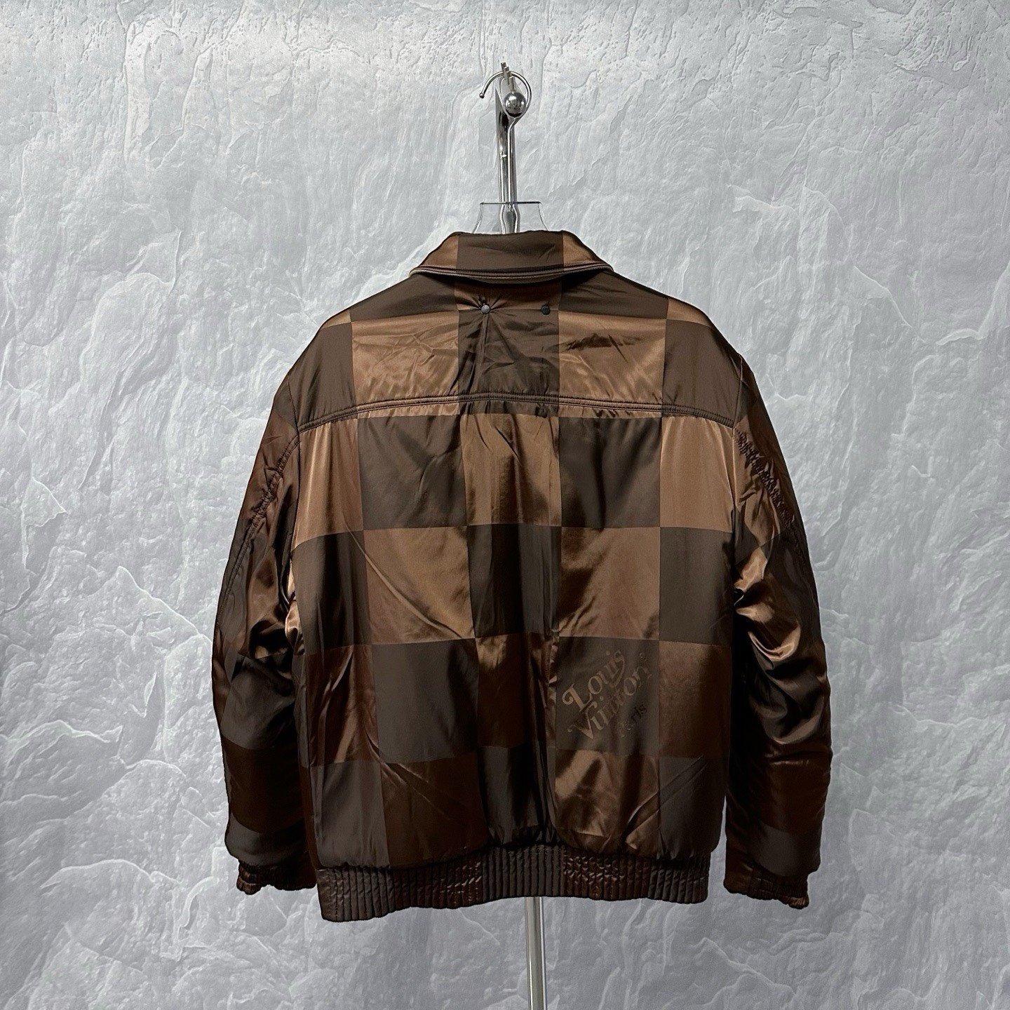 Louis Vuitton Double-Sided Check Wool Jacket — back