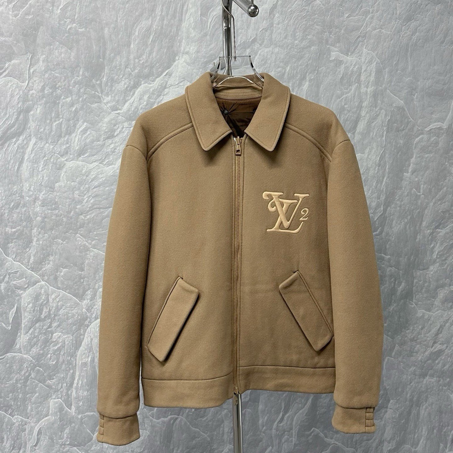 Louis Vuitton Double-Sided Check Wool Jacket