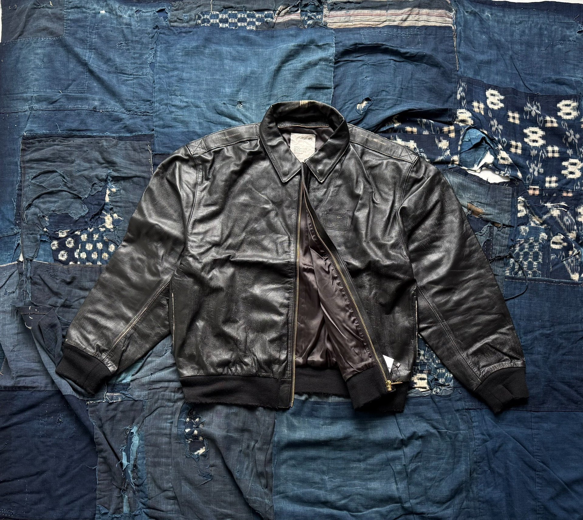 MADNESS Leather A2 Aviator Jacket — front