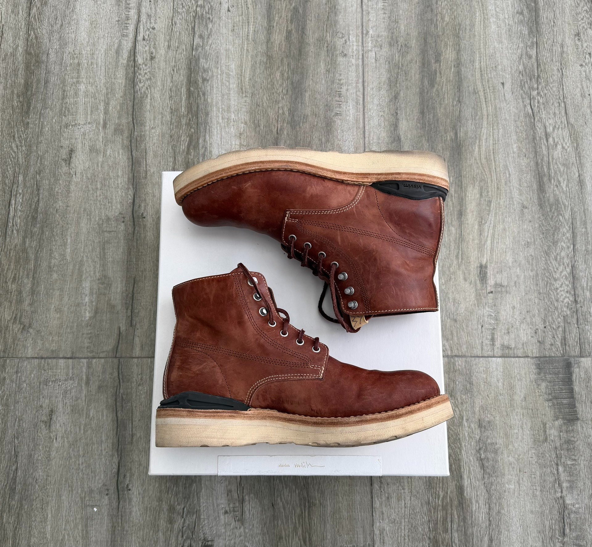 VISVIM VIRGIL BOOT-FOLK HORSEHIDE — back