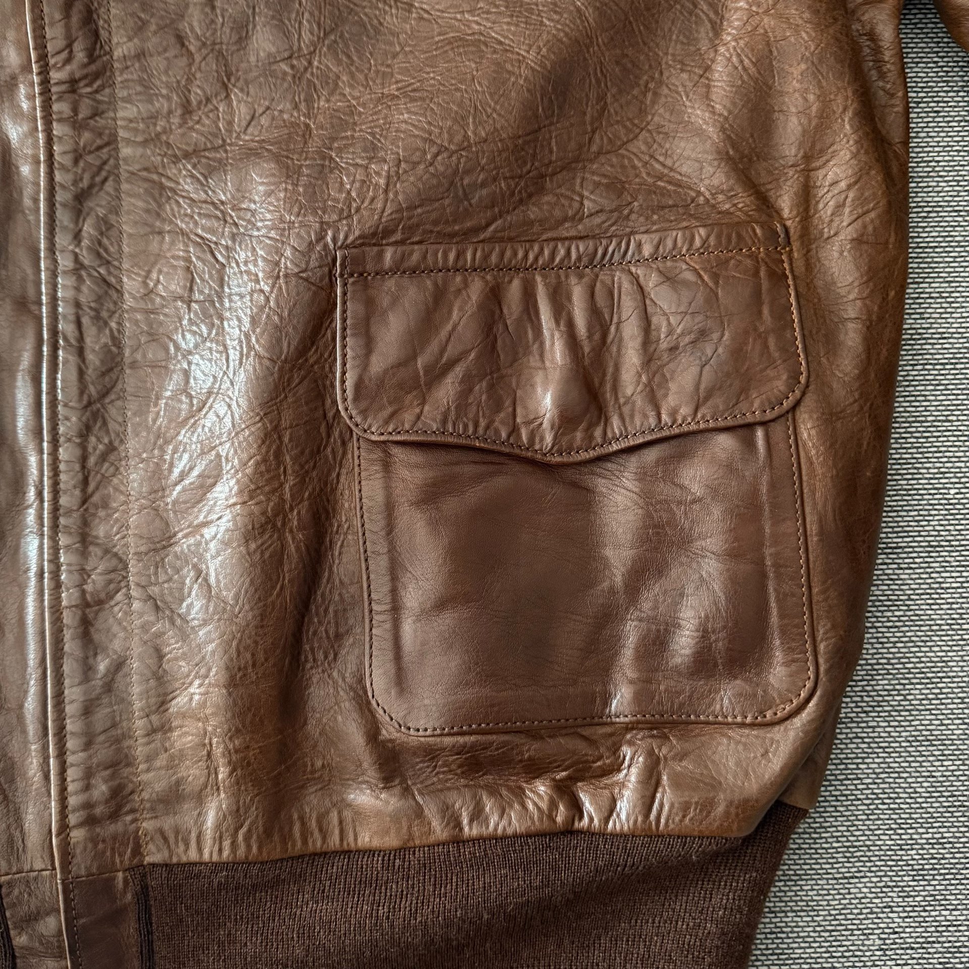 Eastman Vegan Horsehide A2 Jacket — label