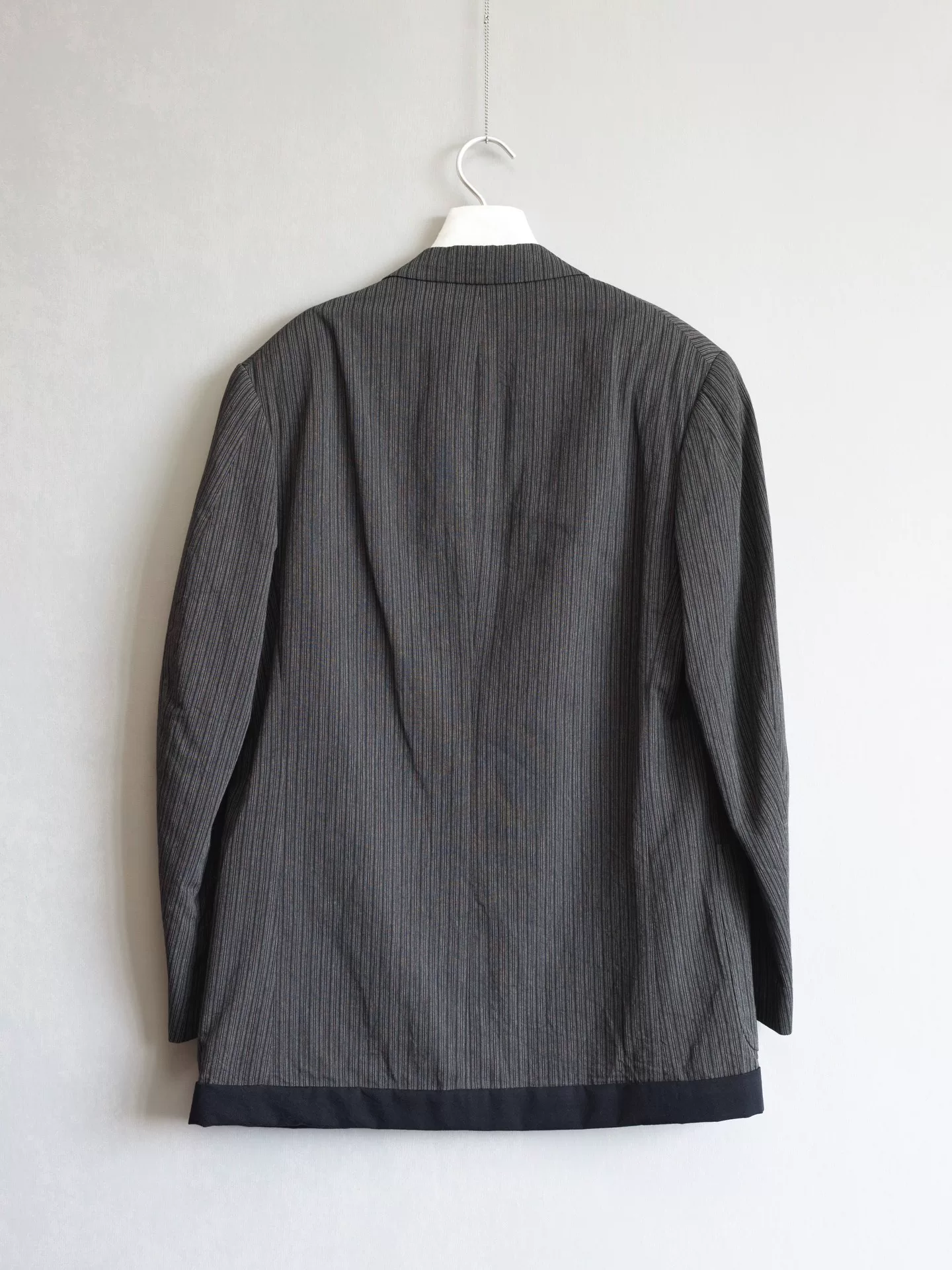 Yohji Yamamoto 96SS Pinstripe Jacket — detail