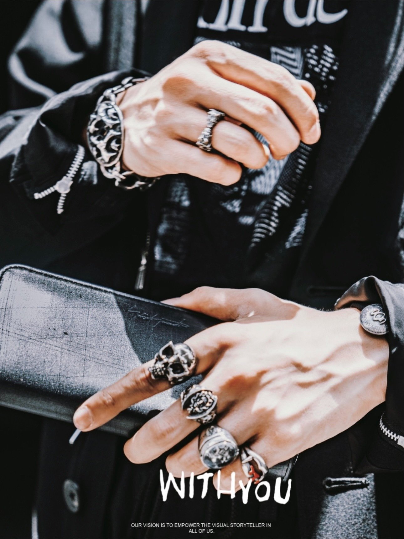 Yohji Yamamoto 950 Silver Gothic Bracelet — label