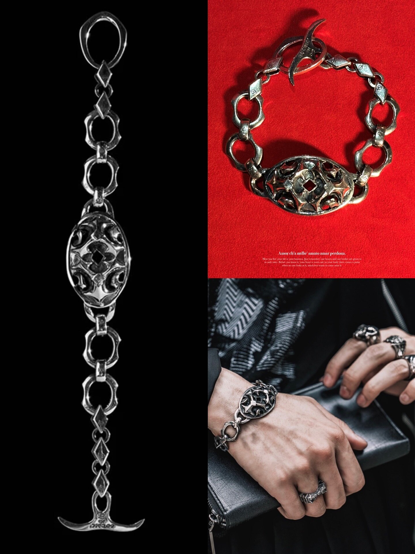 Yohji Yamamoto 950 Silver Gothic Bracelet