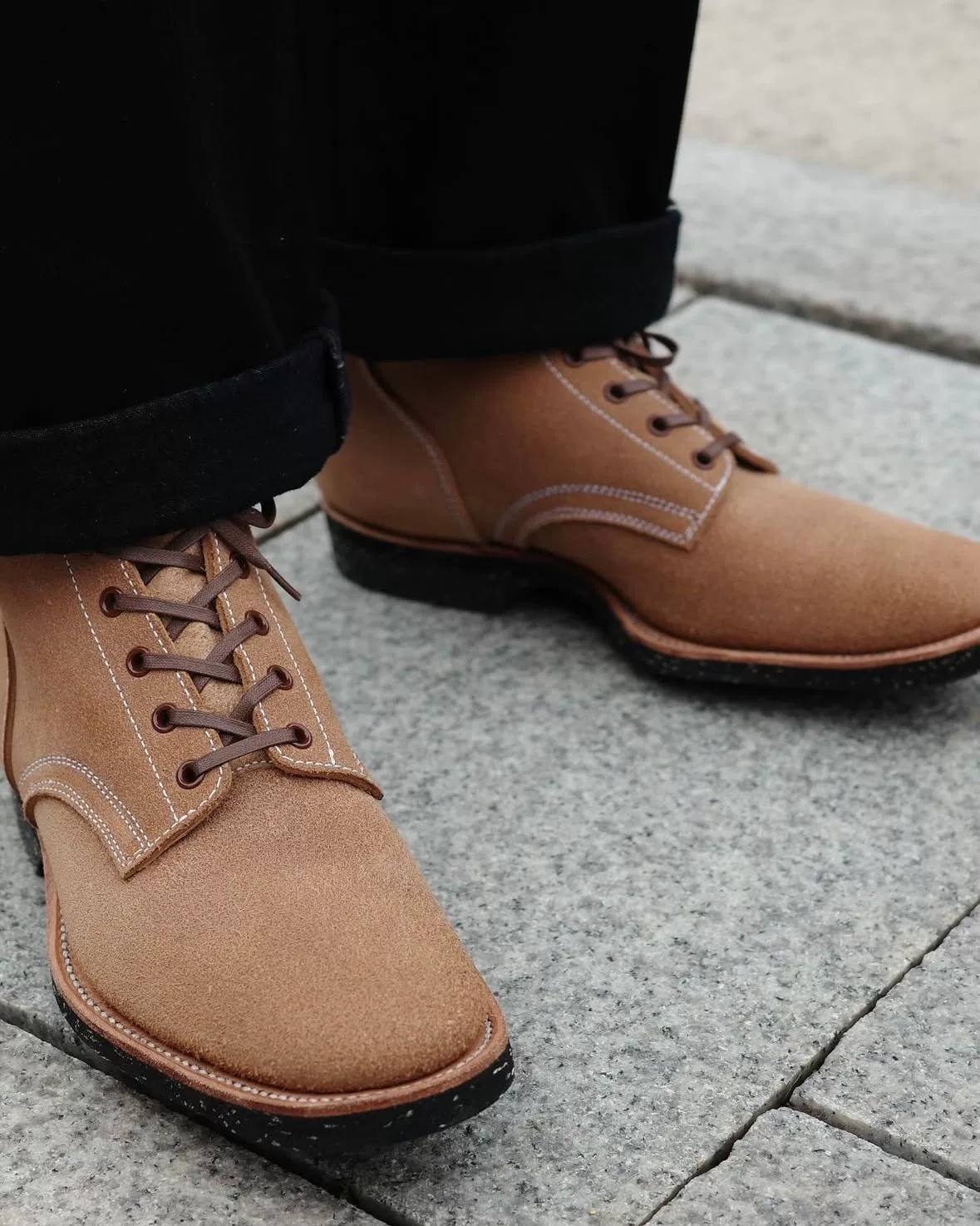 Clinch Yeager US7.5 Gustave Leather — detail