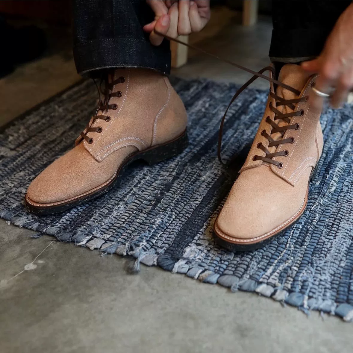 Clinch Yeager US7.5 Gustave Leather — label