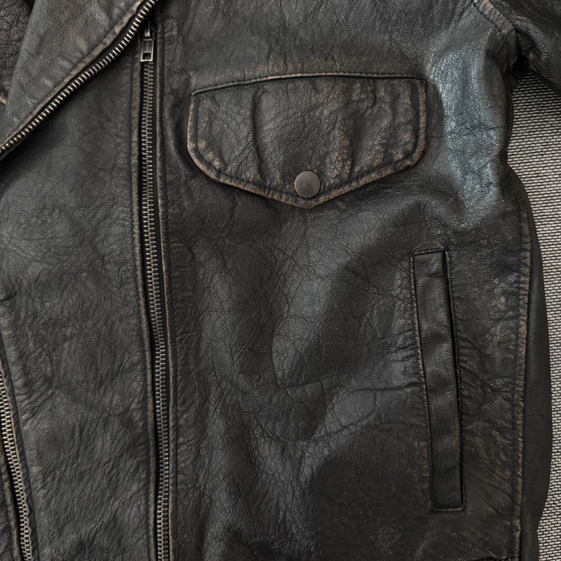 Levi's LVC 1950s Leather Moto Jacket — back