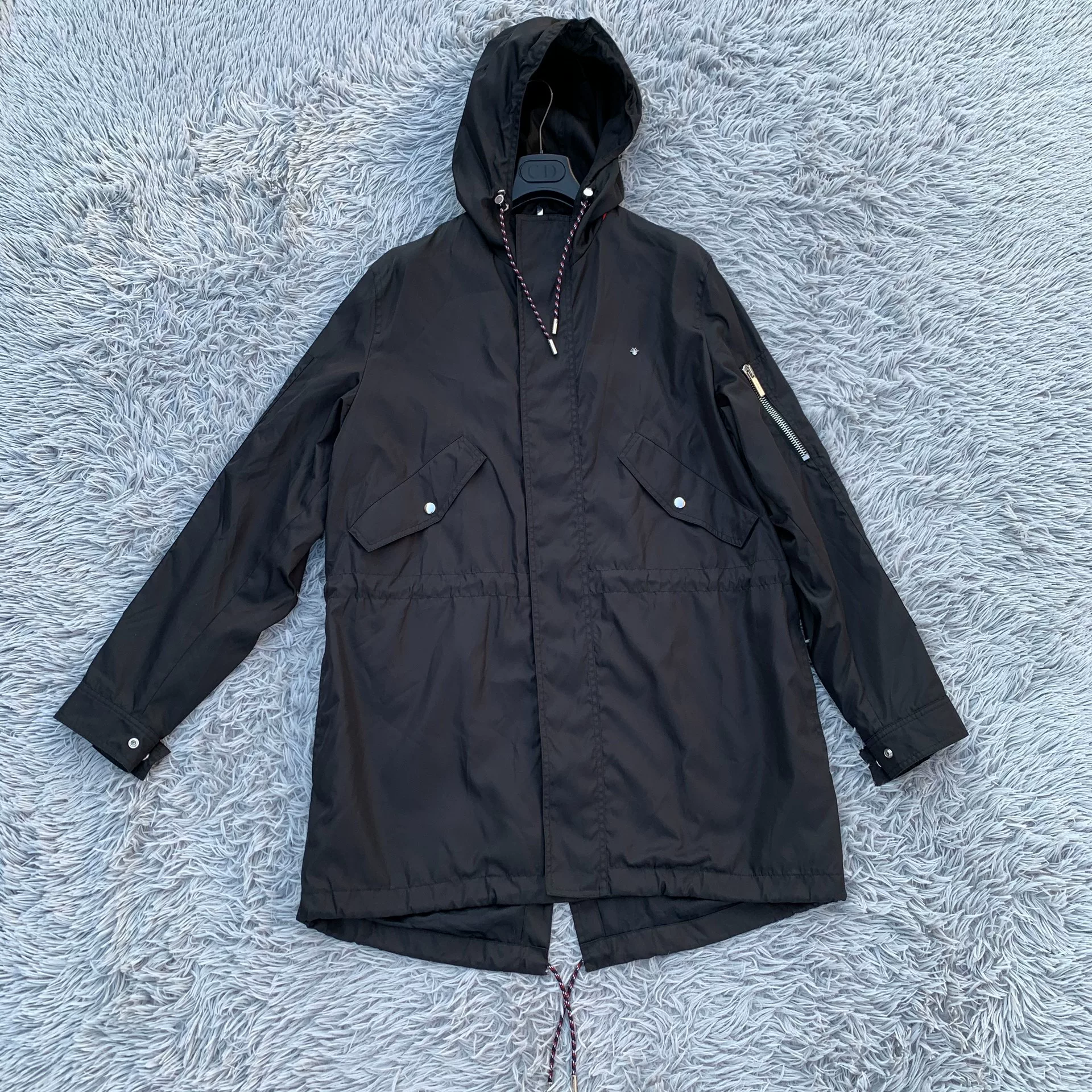 Dior Black Hooded Nylon Jacket