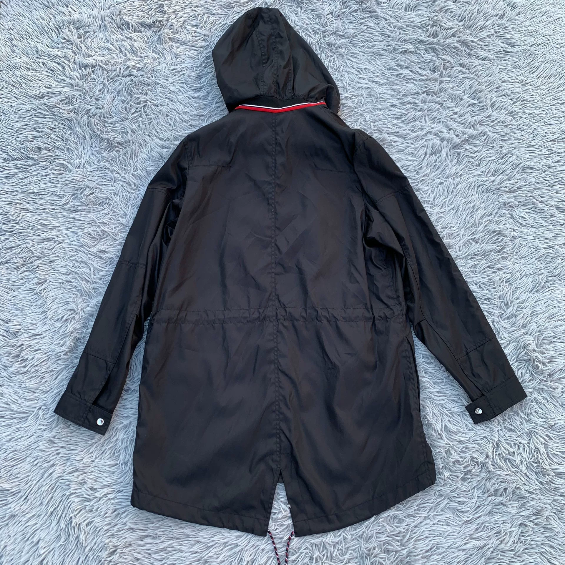 Dior Black Hooded Nylon Jacket — label