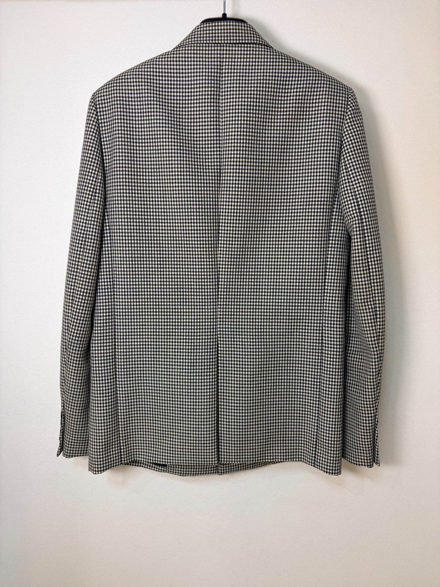 Saint Laurent Houndstooth Wool Blazer — front