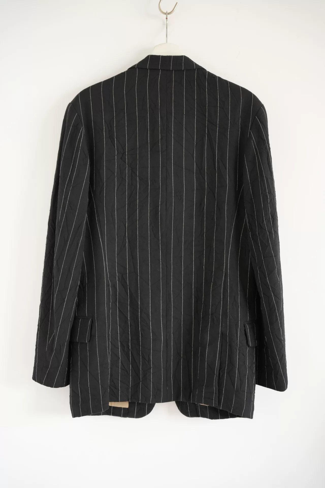 Yohji Yamamoto 11AW Striped Wool Blazer — front
